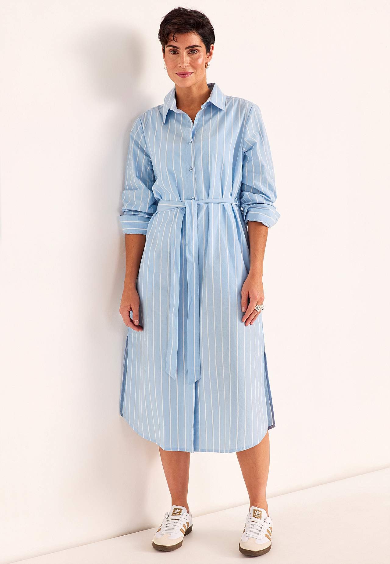 Striped dress with pockets