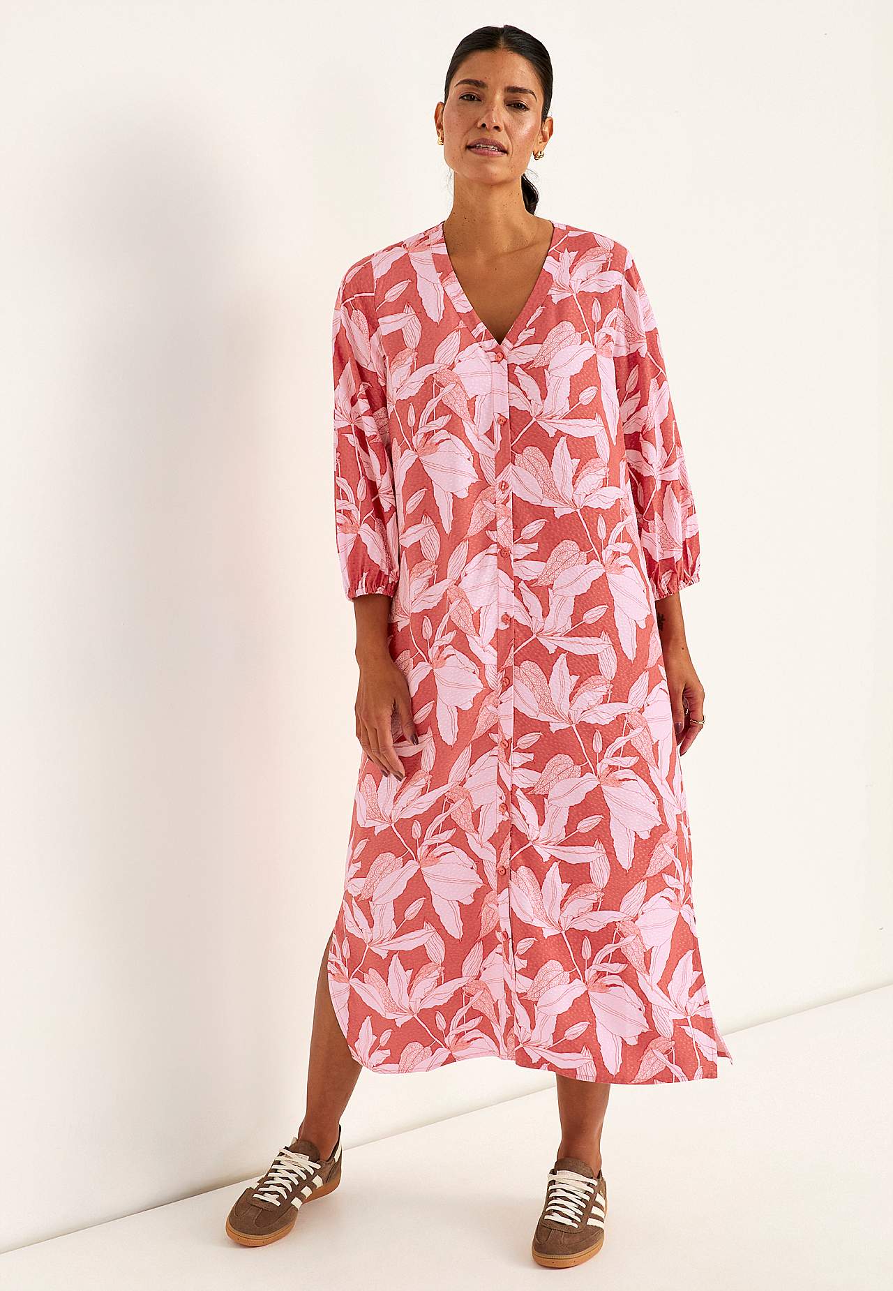 Woven dress with pockets