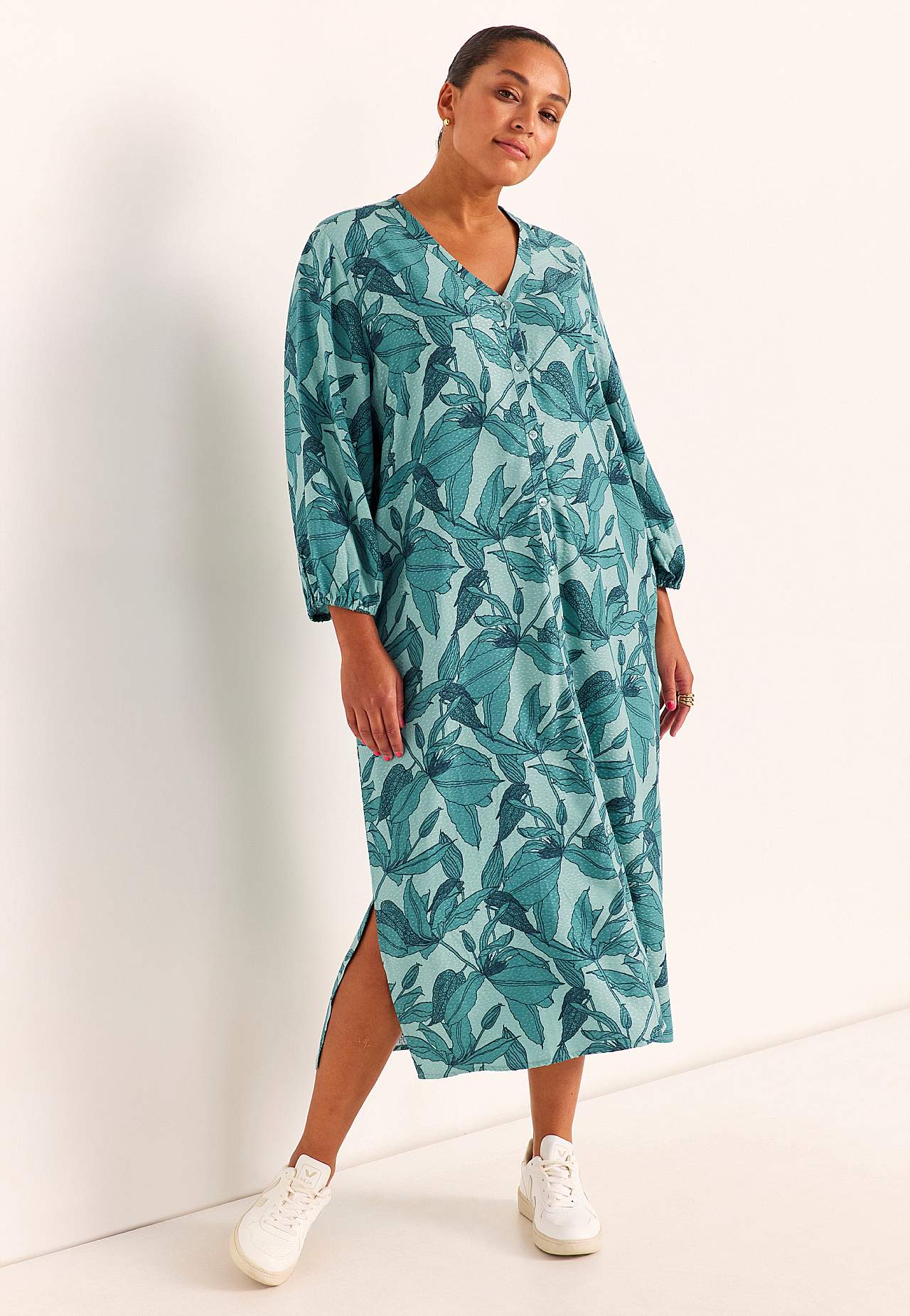 Woven dress with pockets