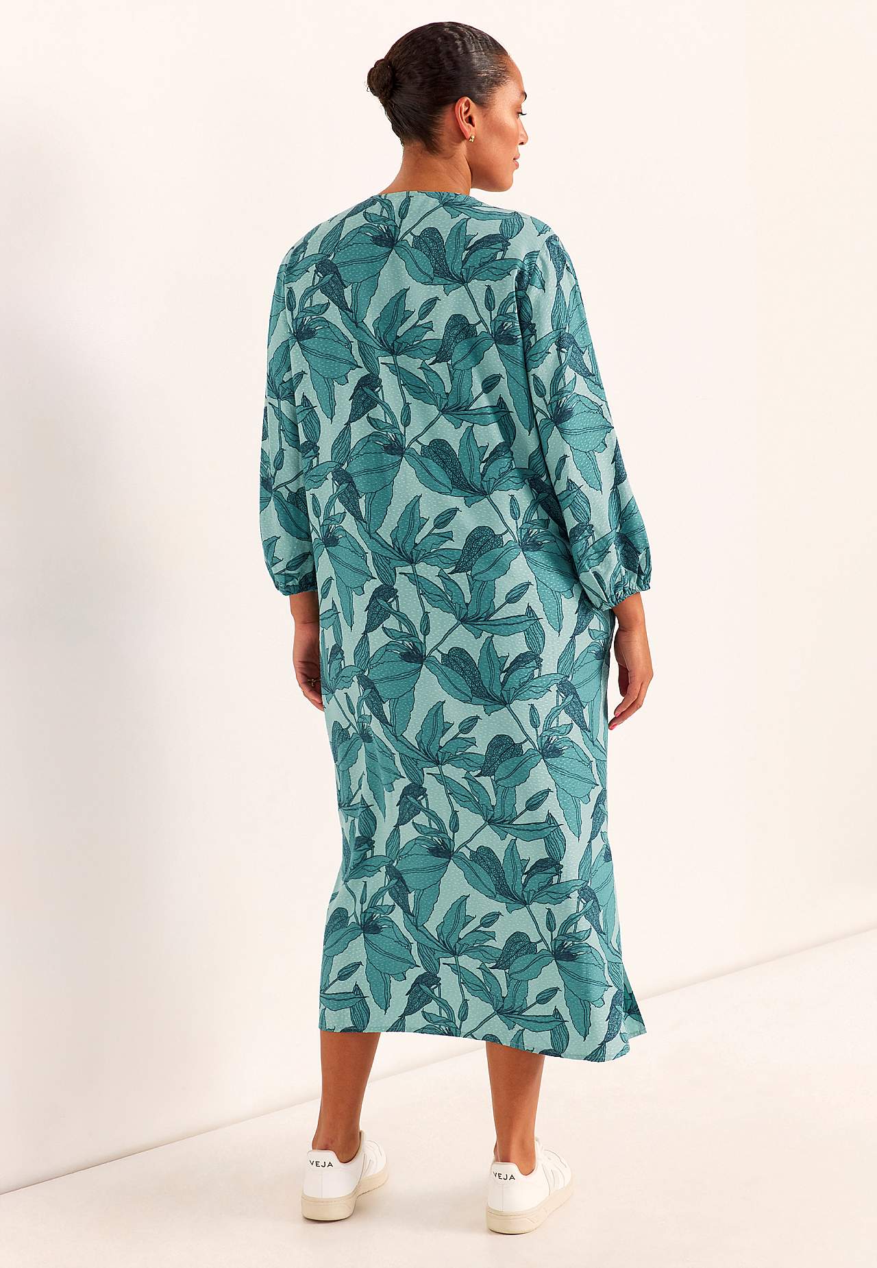 Woven dress with pockets