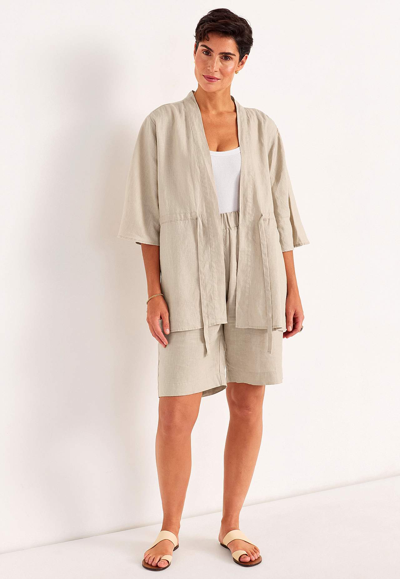 Kimono Premium jacket in linen