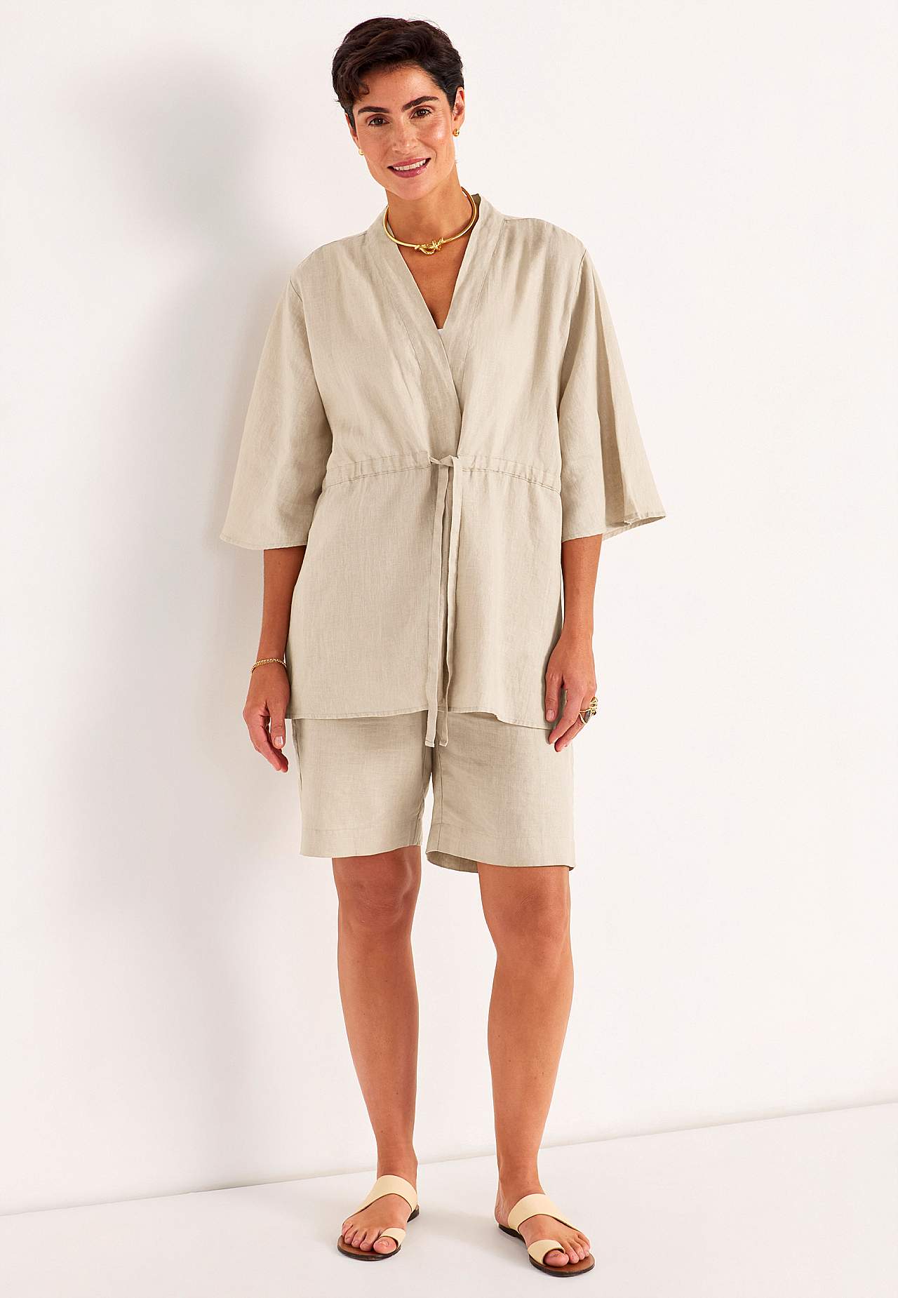 Kimono Premium jacket in linen
