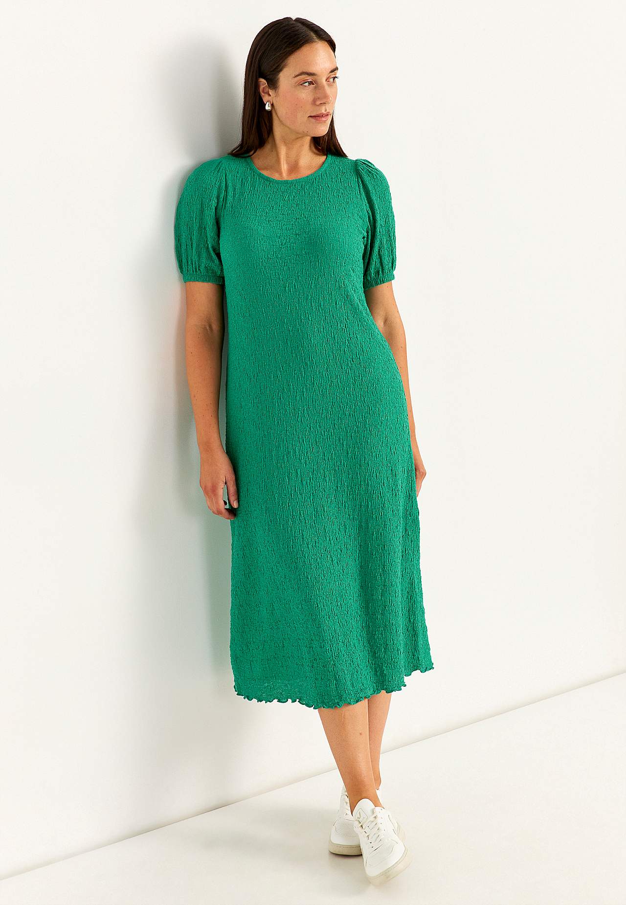 Jersey dress with structure