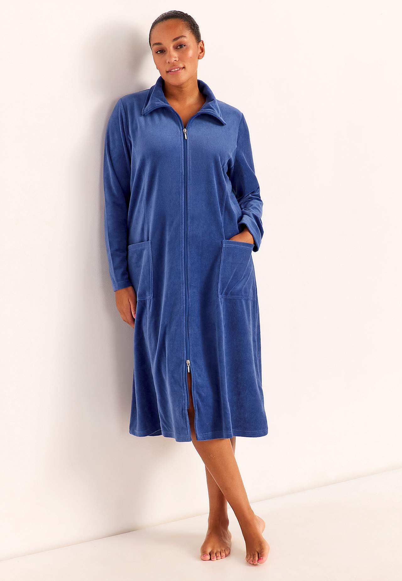 Velour robe Wilma