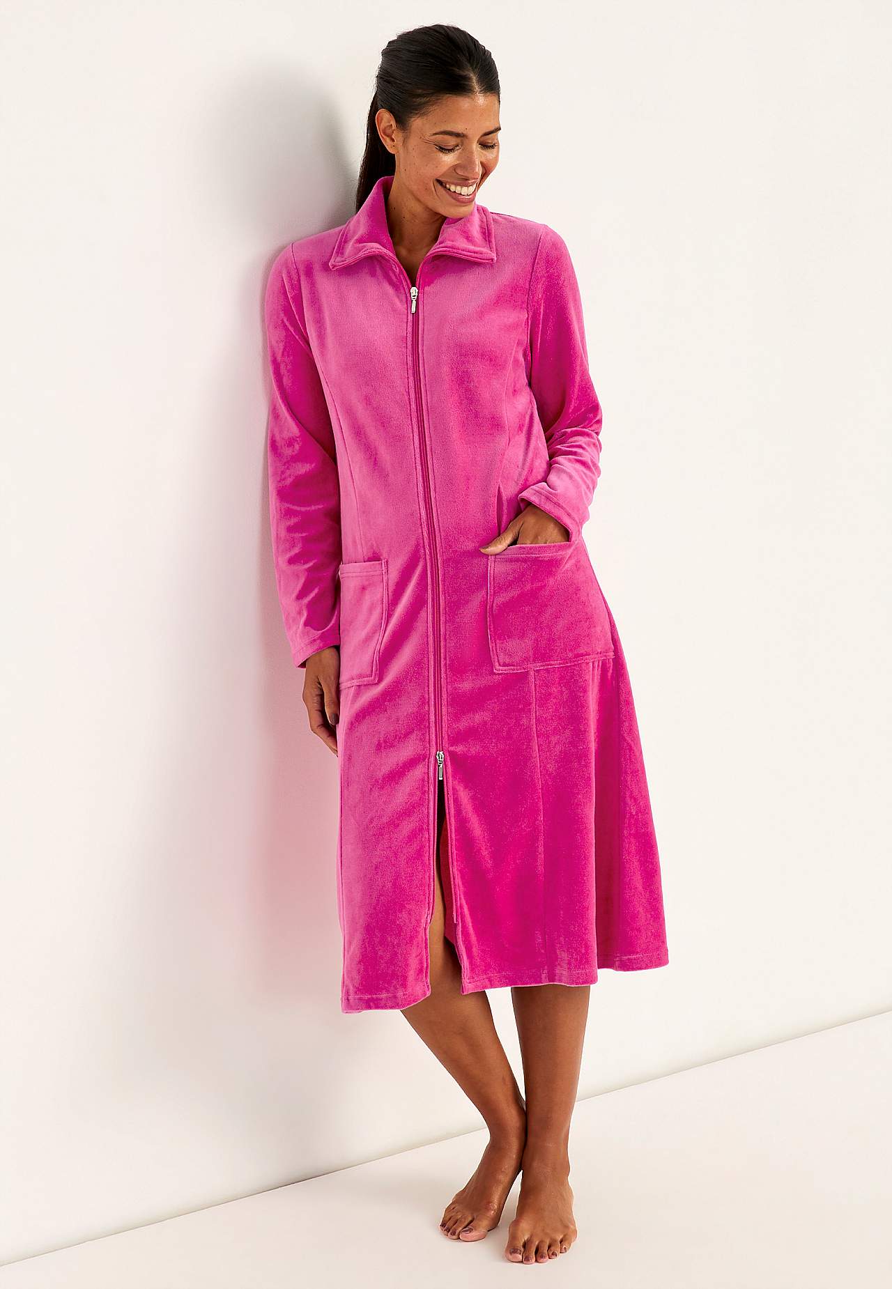 Velour robe Wilma