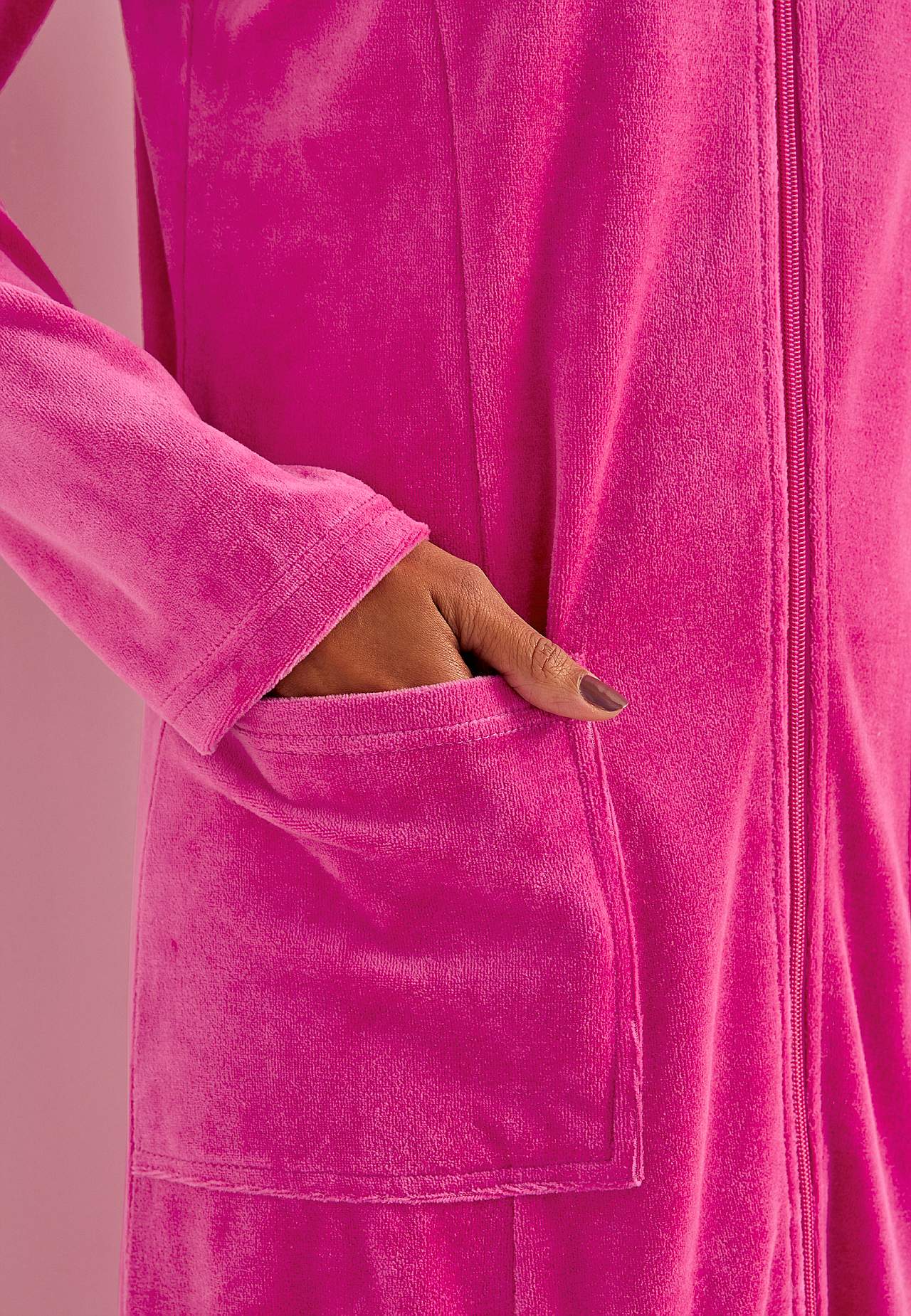 Velour robe Wilma
