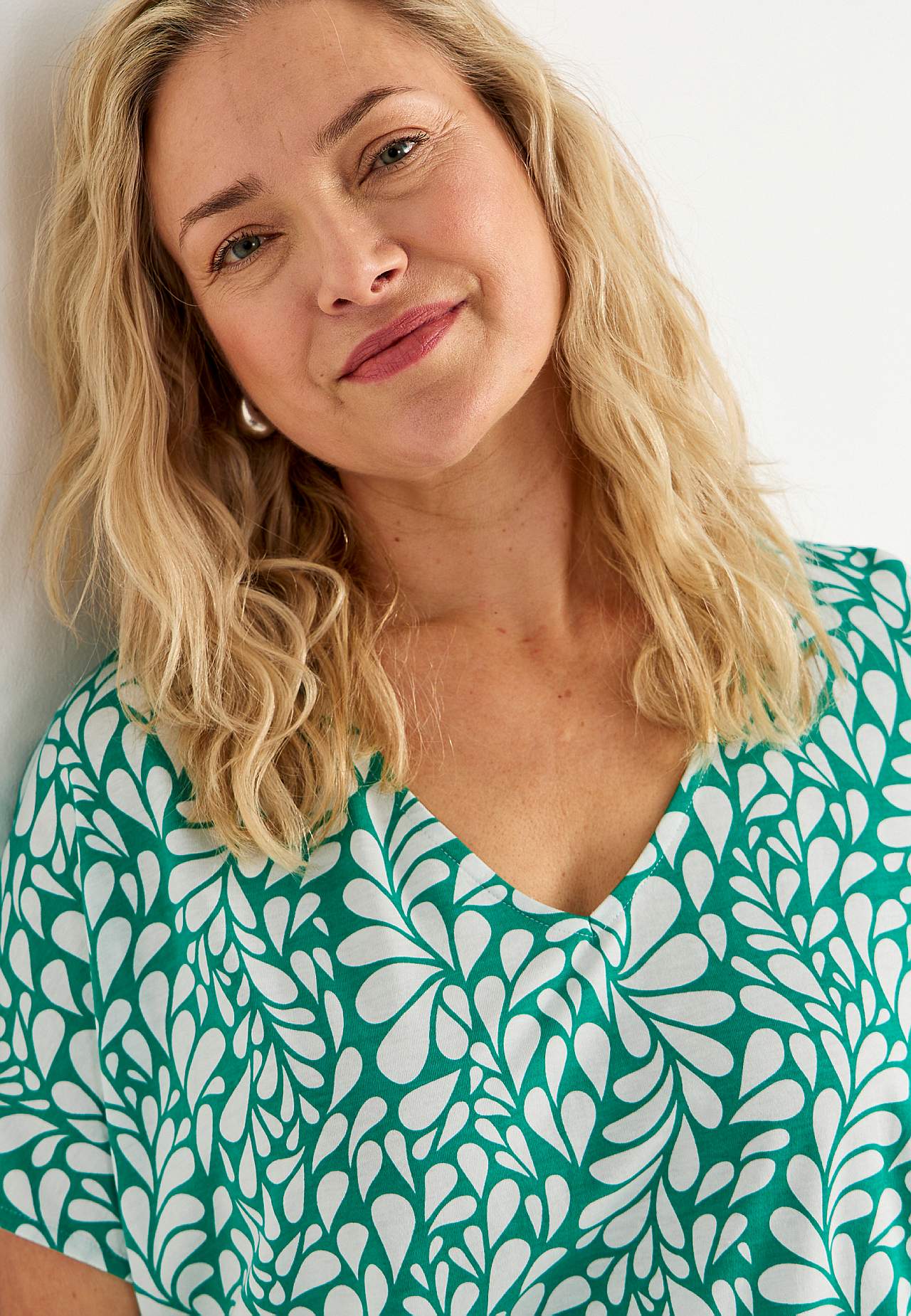 Jersey top with short sleeves