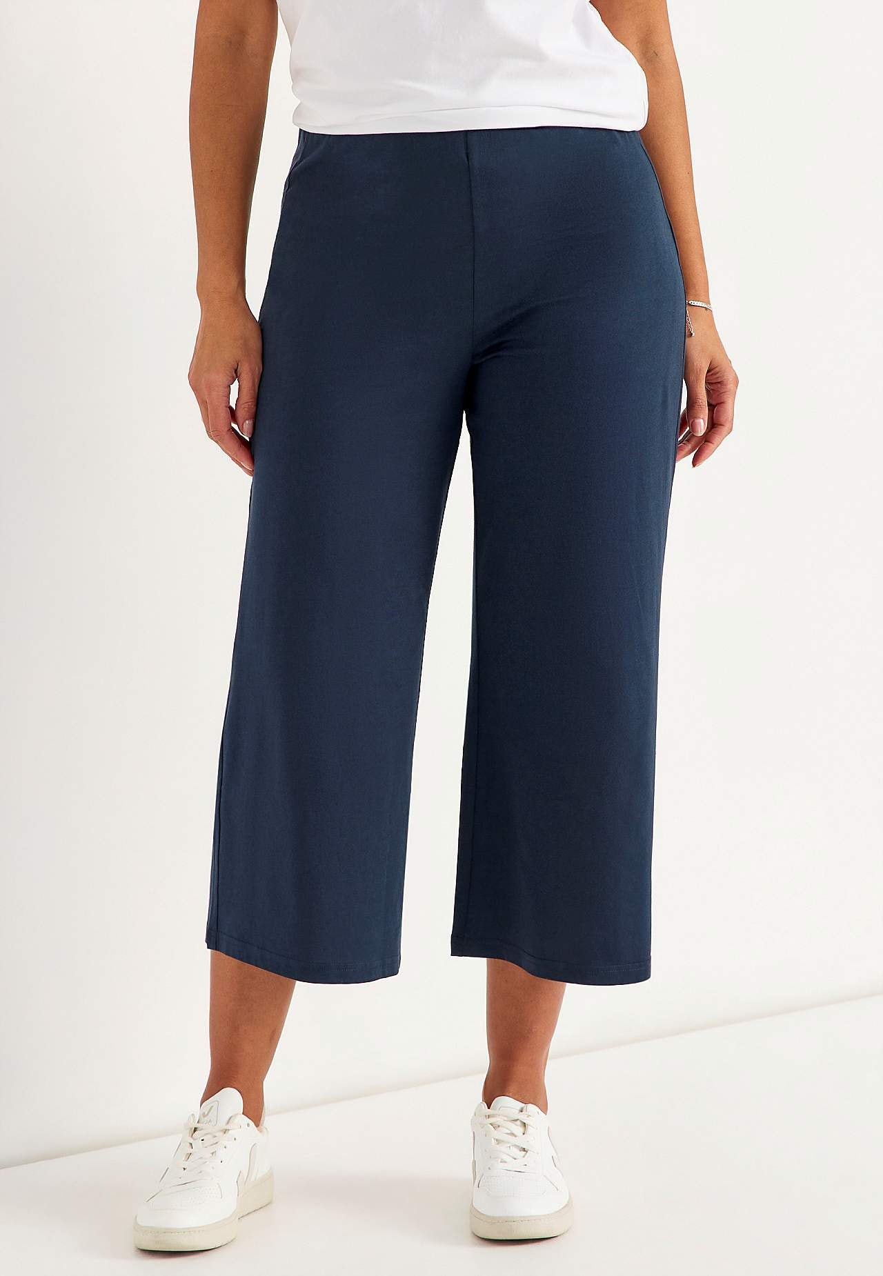 Culotte trousers in jersey
