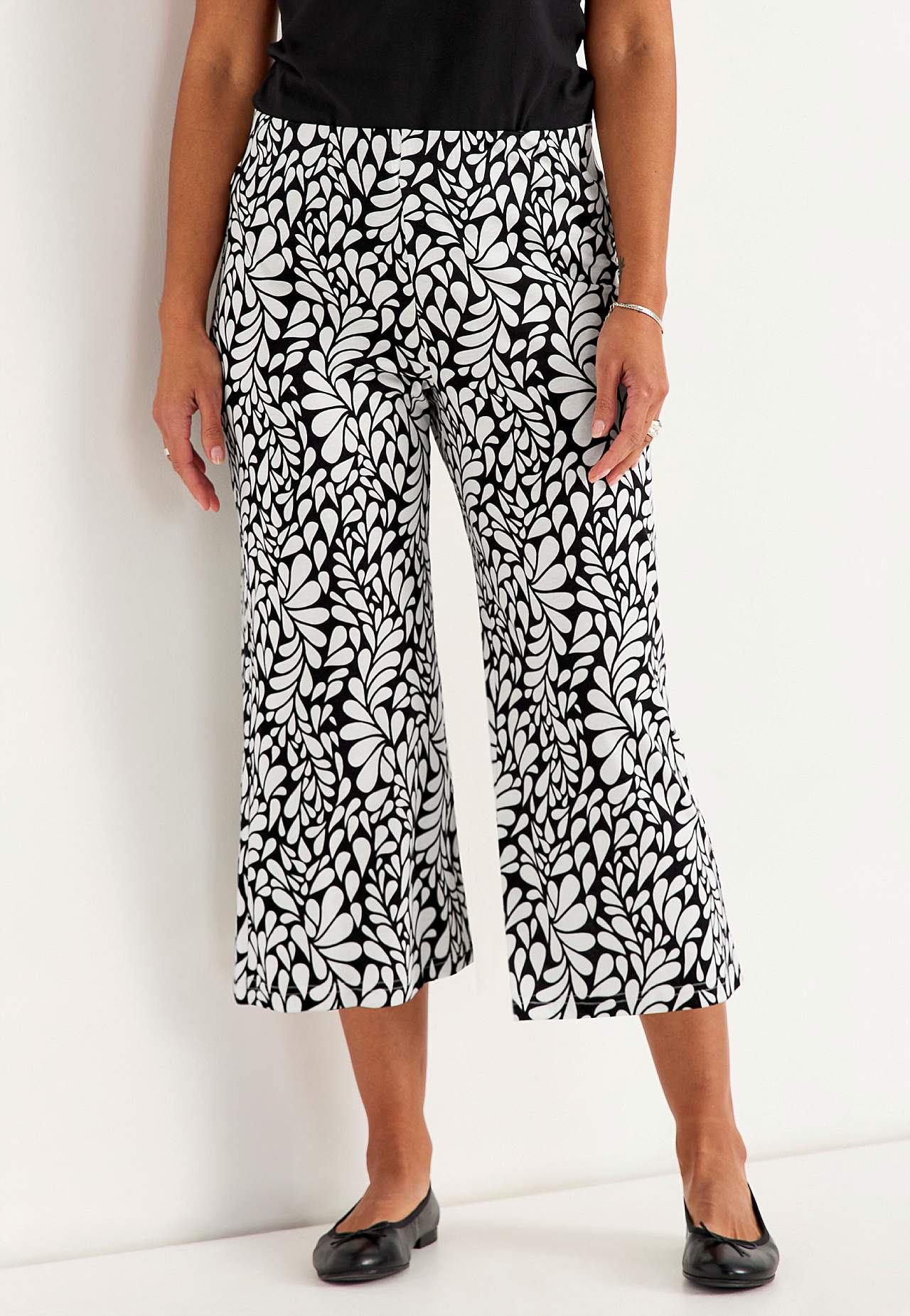 Culotte trousers in jersey