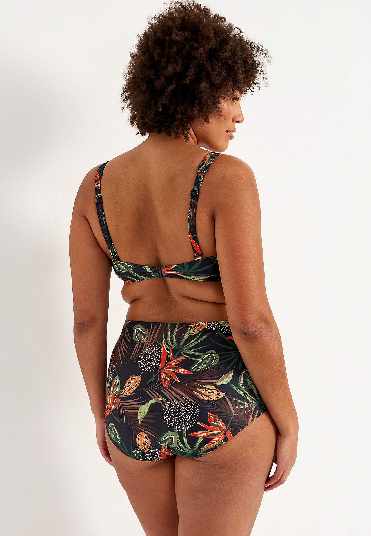 Patterned bikini bra