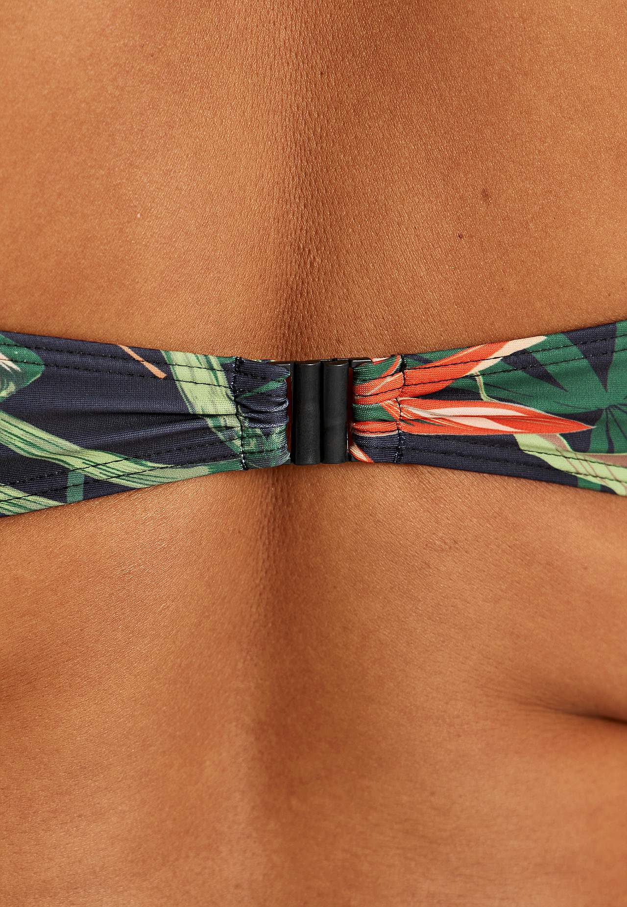 Patterned bikini bra