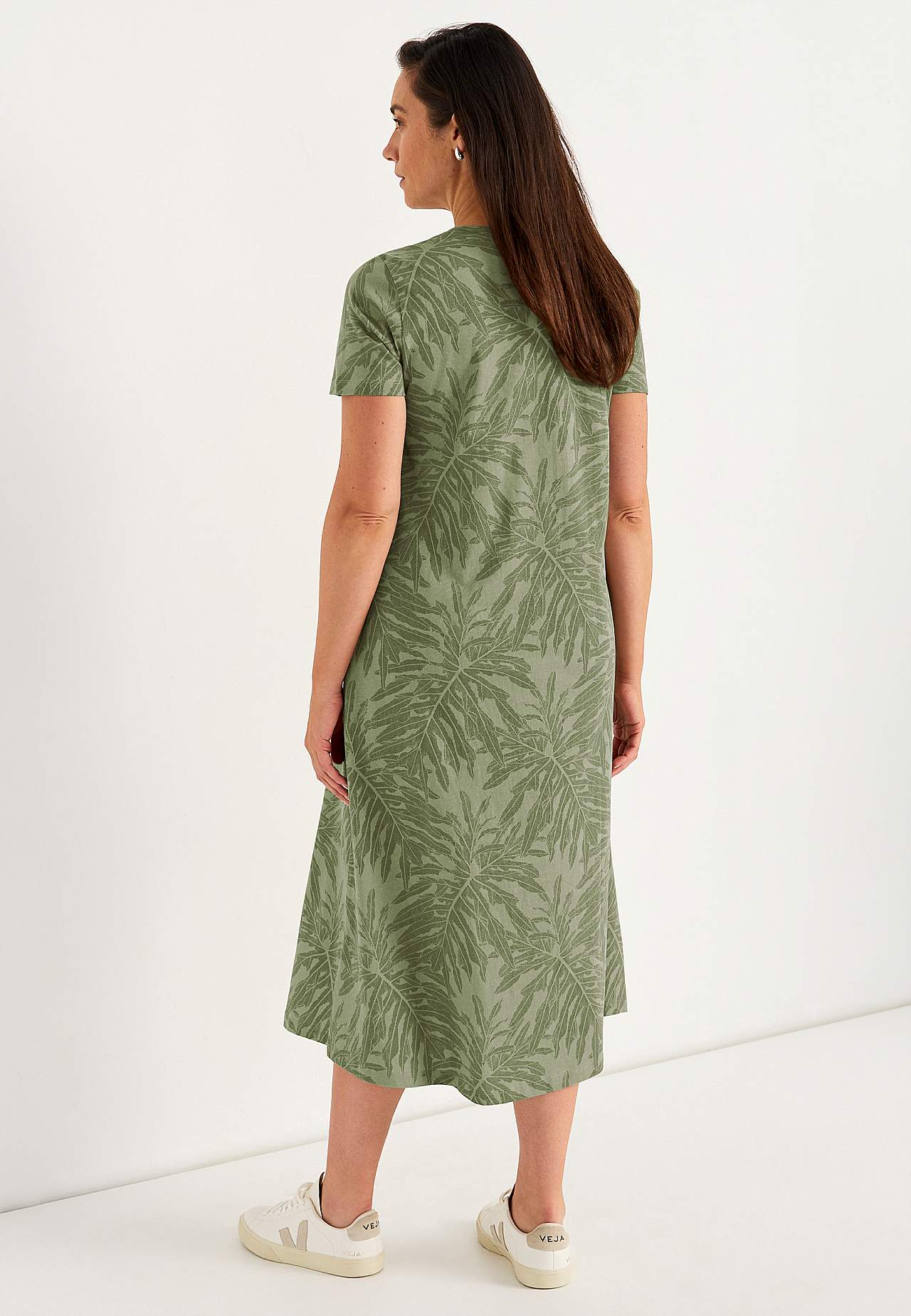 Dress in organic cotton with pockets