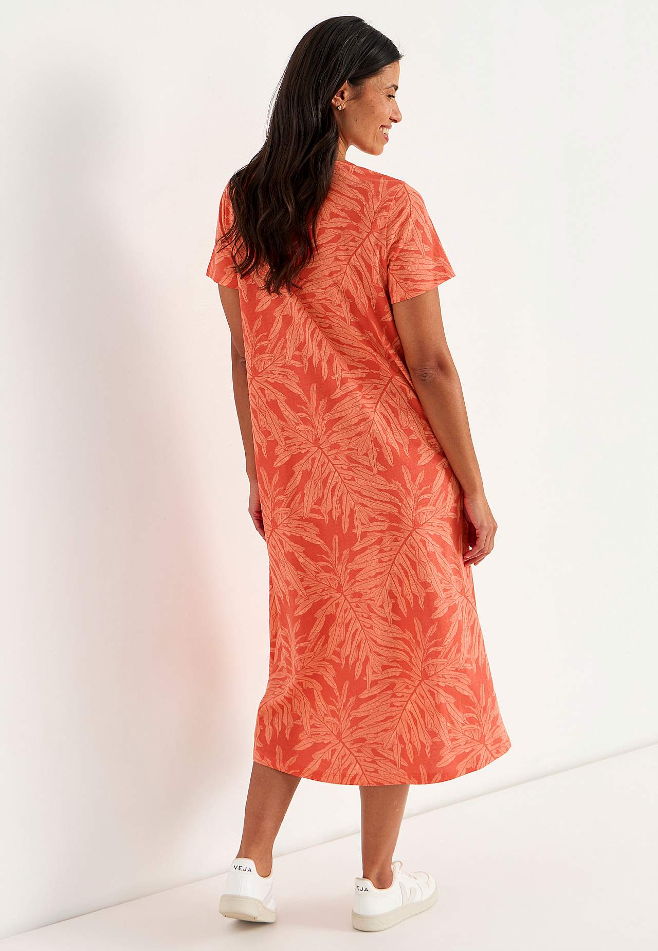 Dress in organic cotton with pockets