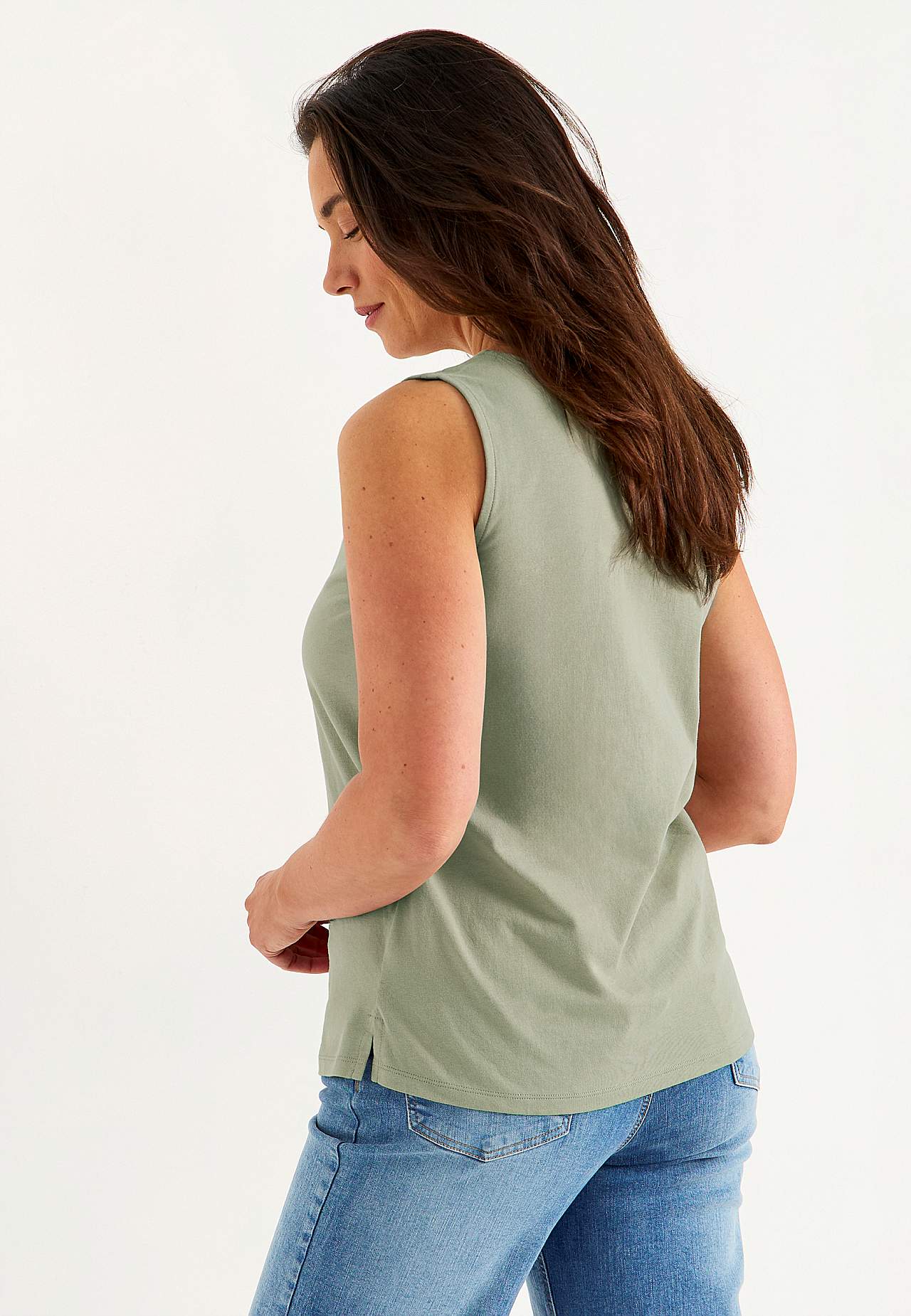 Tank top in soft, organic cotton