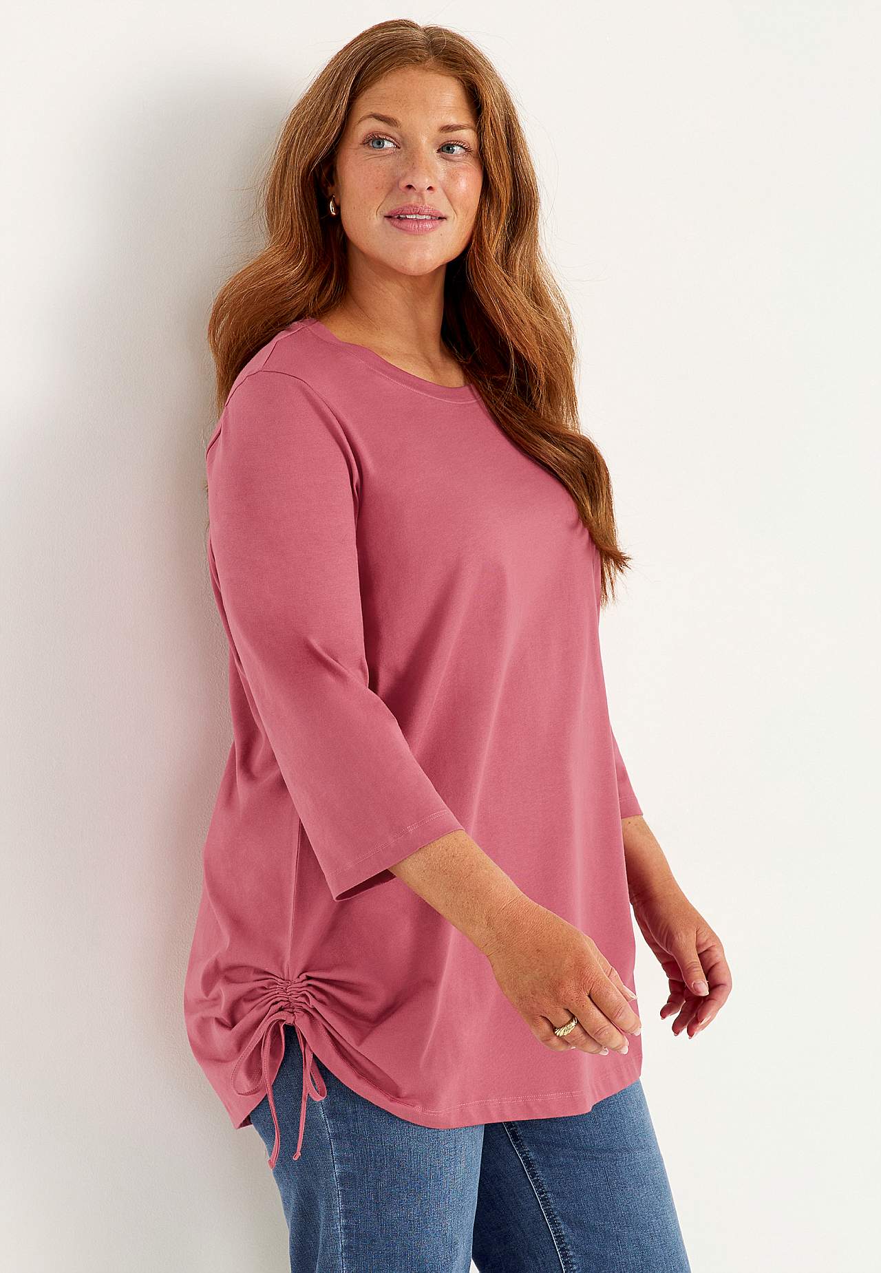 Jersey tuniq with drawstring 2-pack