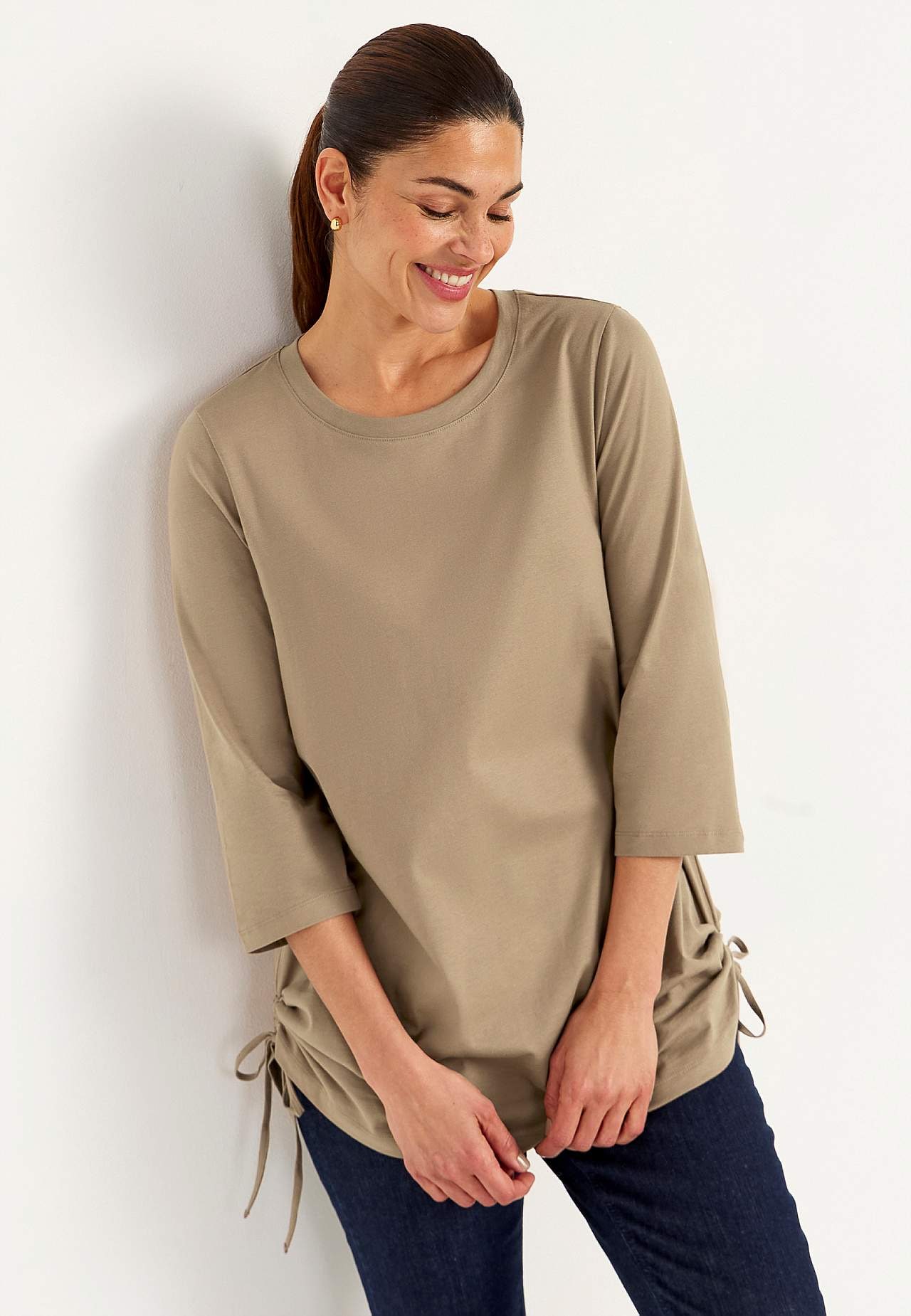 Jersey tuniq with drawstring 2-pack
