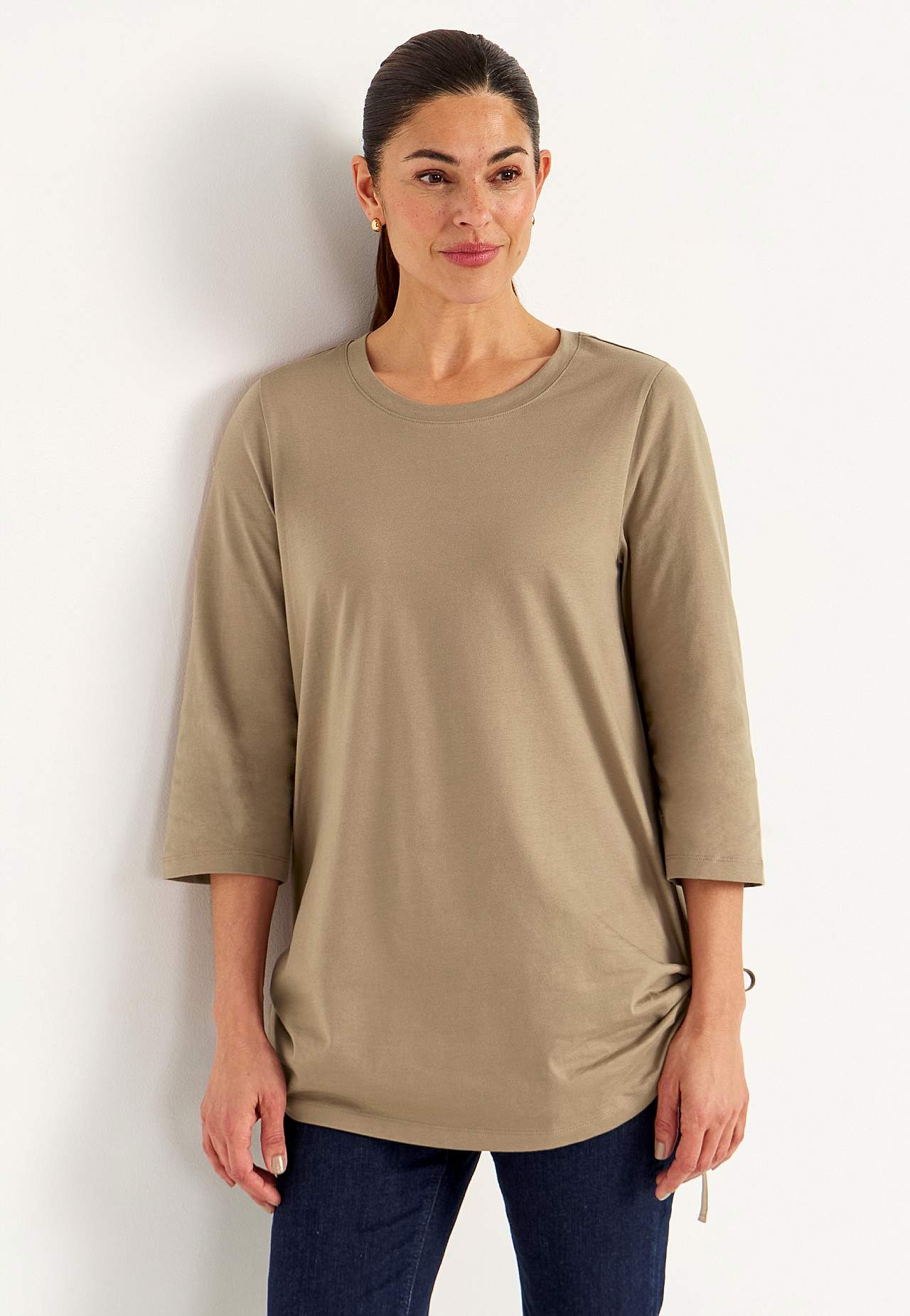 Jersey tuniq with drawstring 2-pack