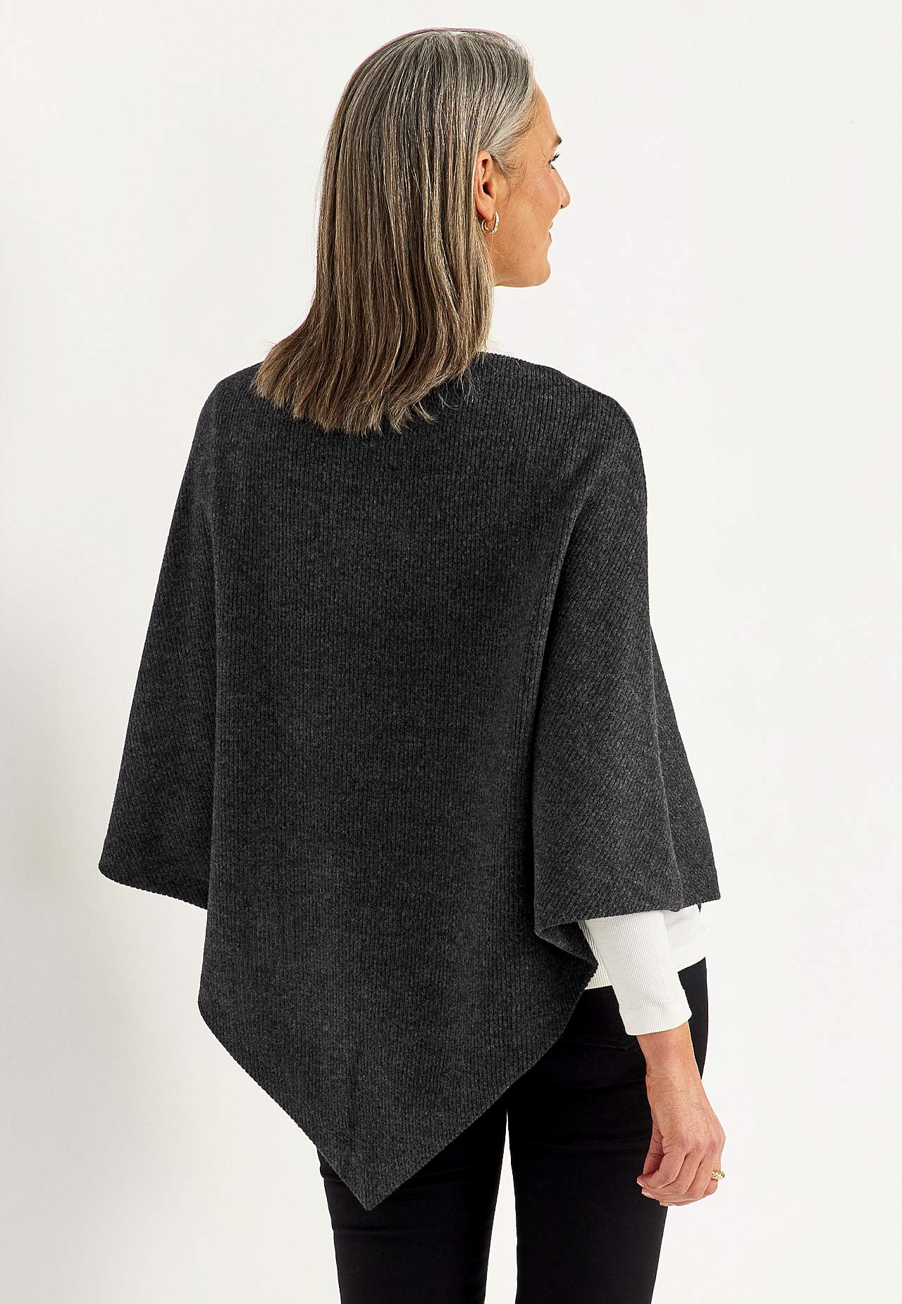 Superblød, one-size poncho