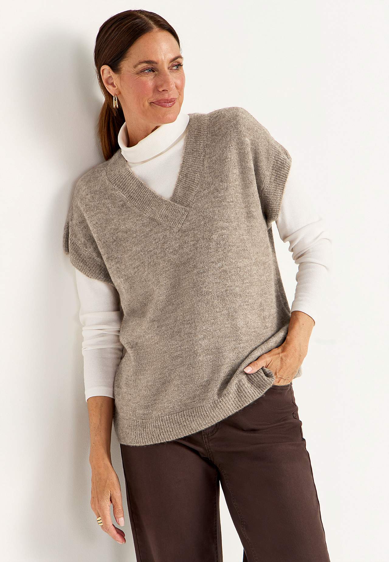 Strikket vest
