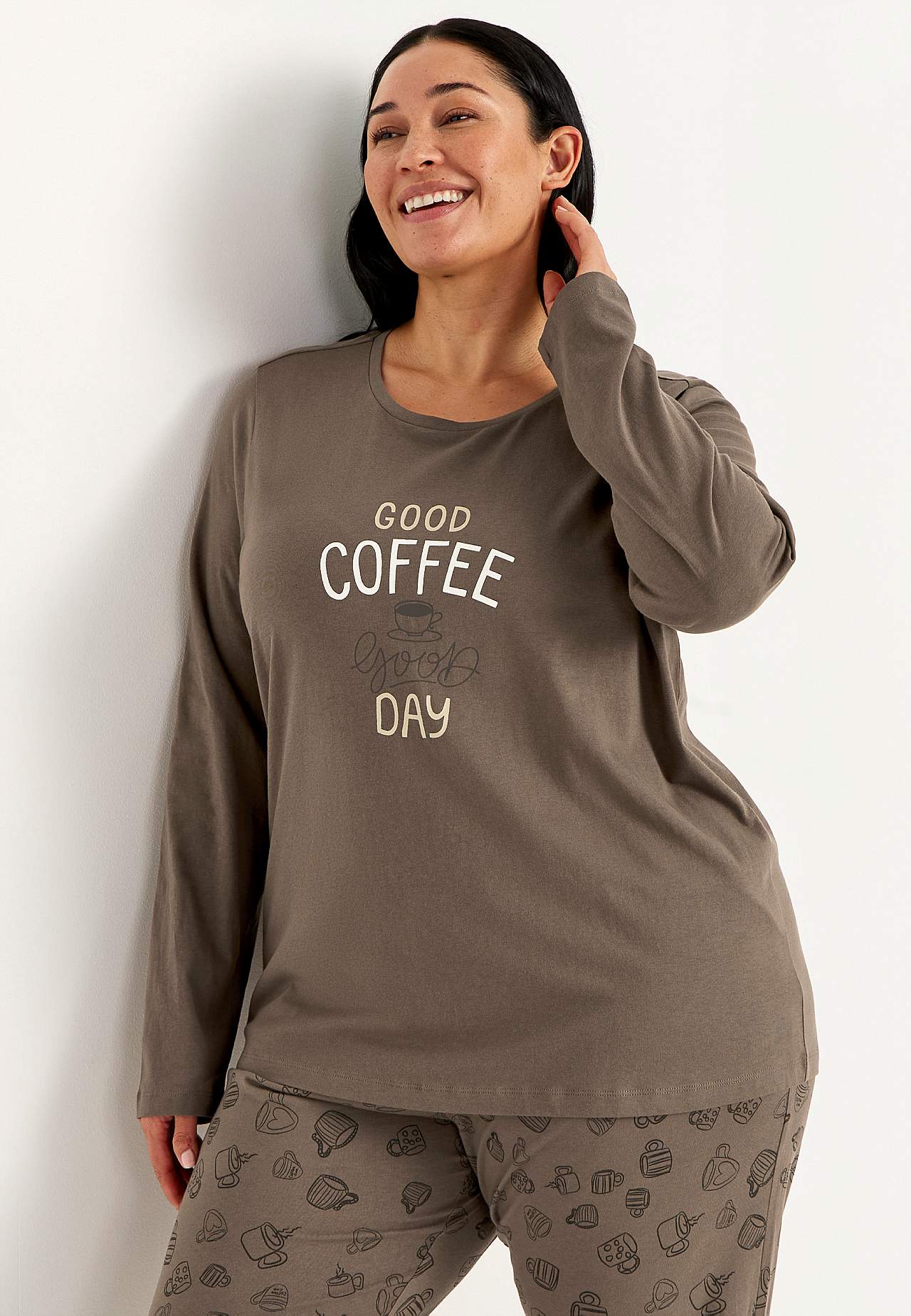 To-delt jerseypyjamas