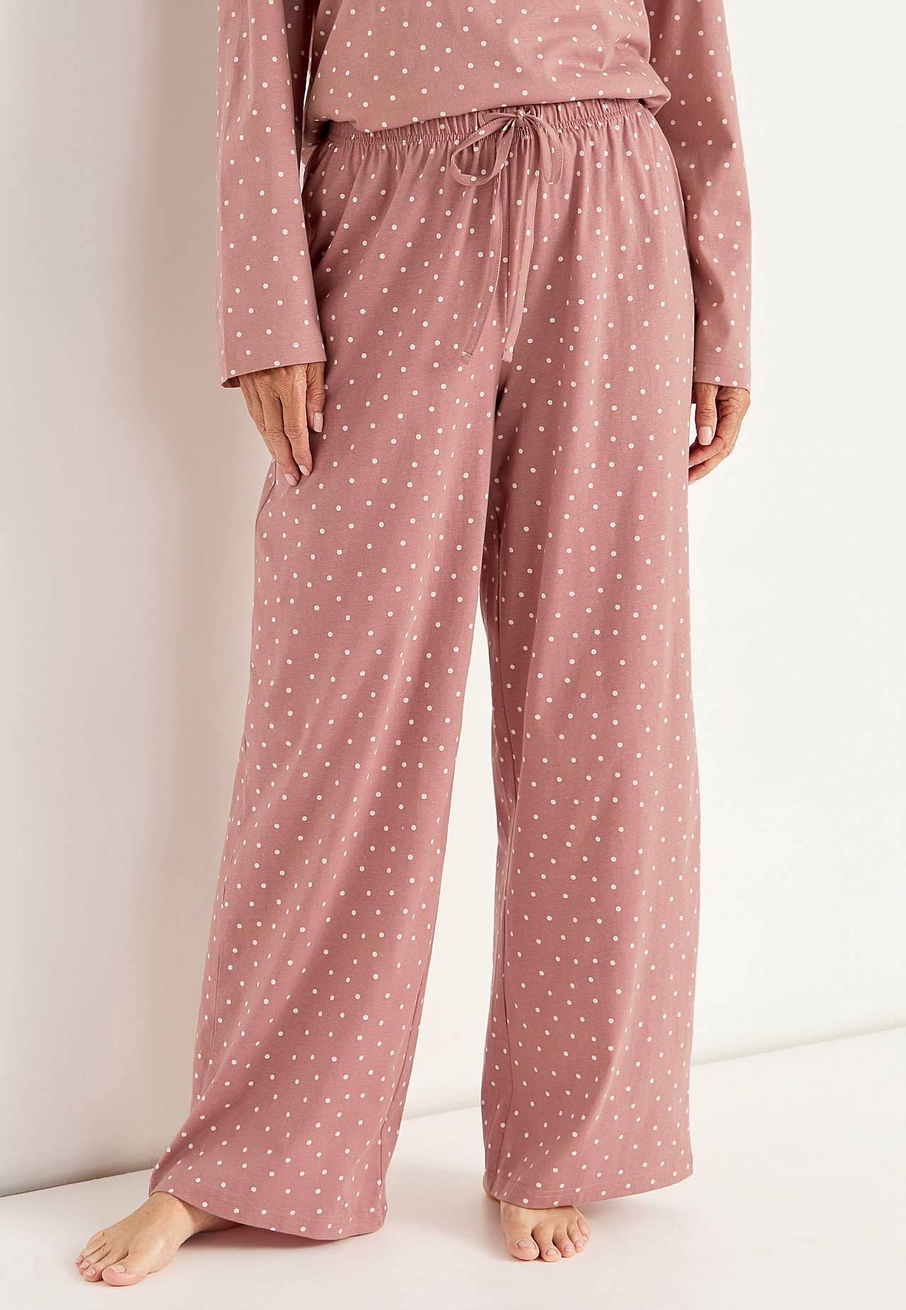 Pilkullinen, 2-osainen jerseypyjama