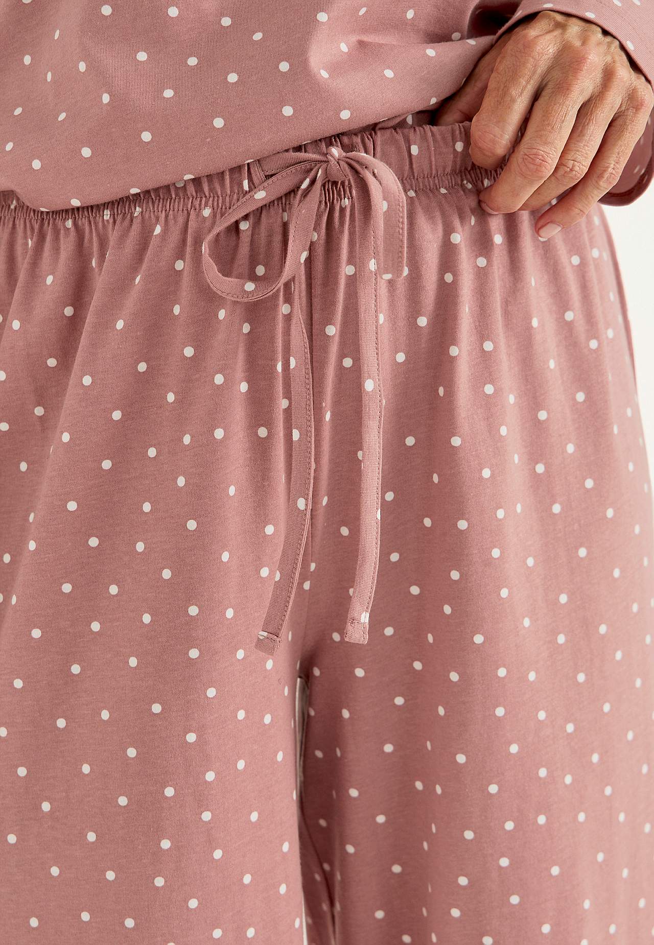 Pilkullinen, 2-osainen jerseypyjama