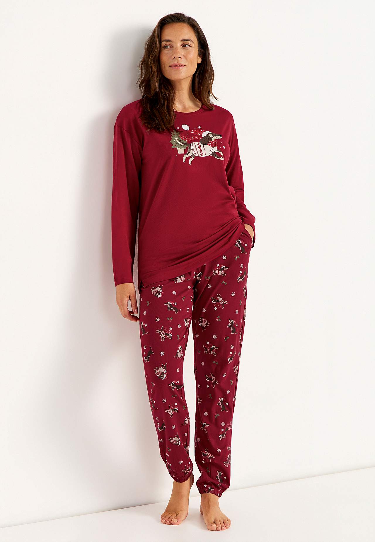 2-osainen jerseypyjama