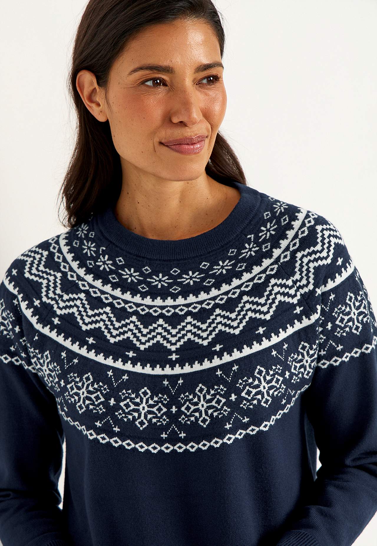 Jacquard-kudottu, kuviollinen tunika