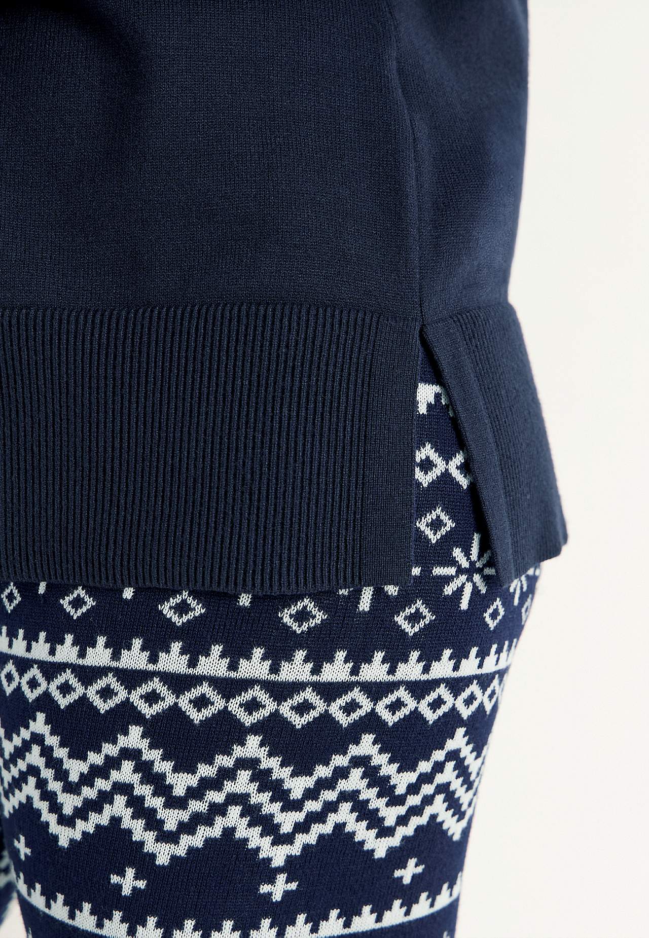 Jacquard-kudottu, kuviollinen tunika