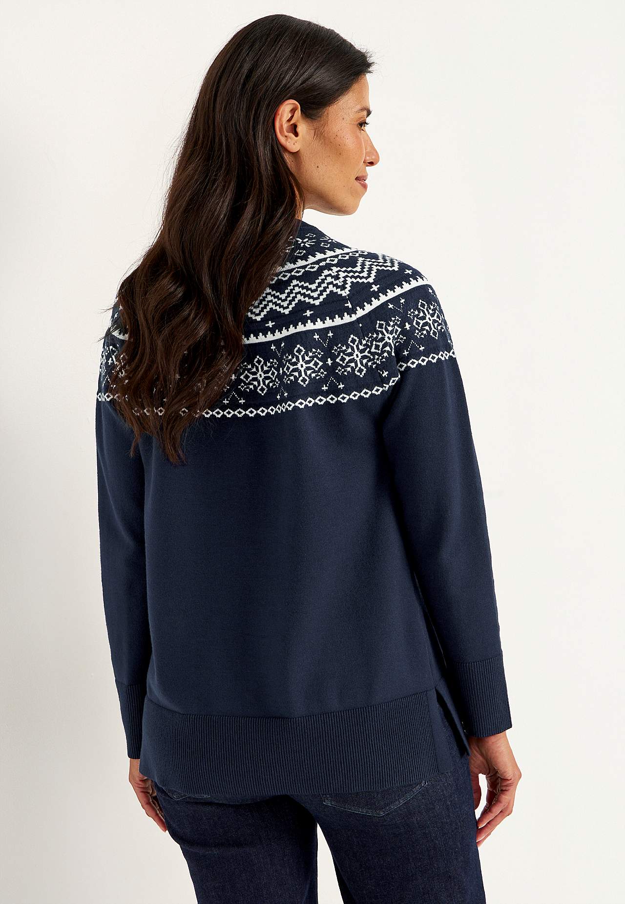 Jacquard-kudottu, kuviollinen tunika