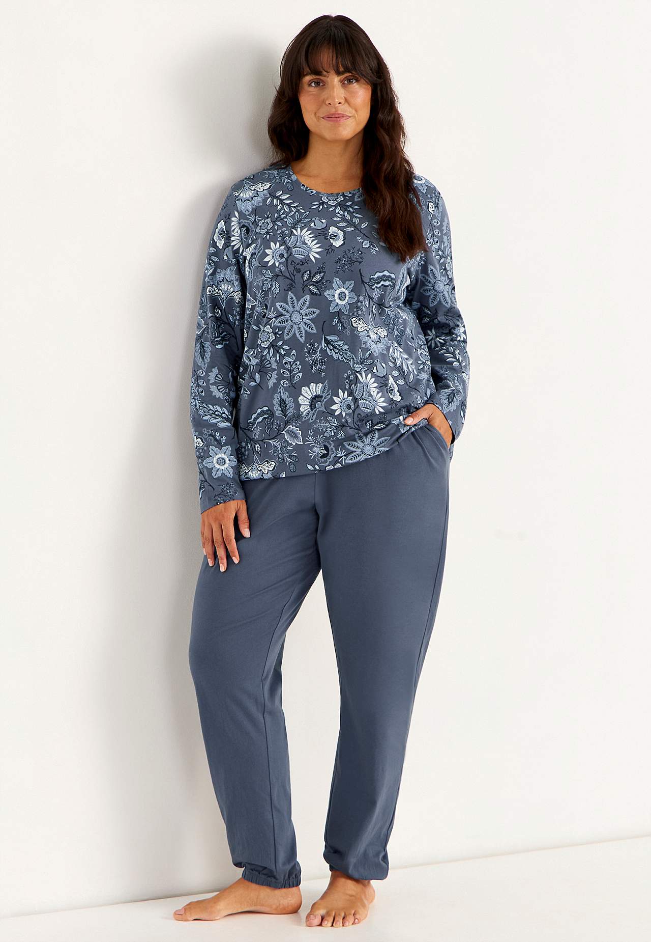 Tweedelige jersey pyjama