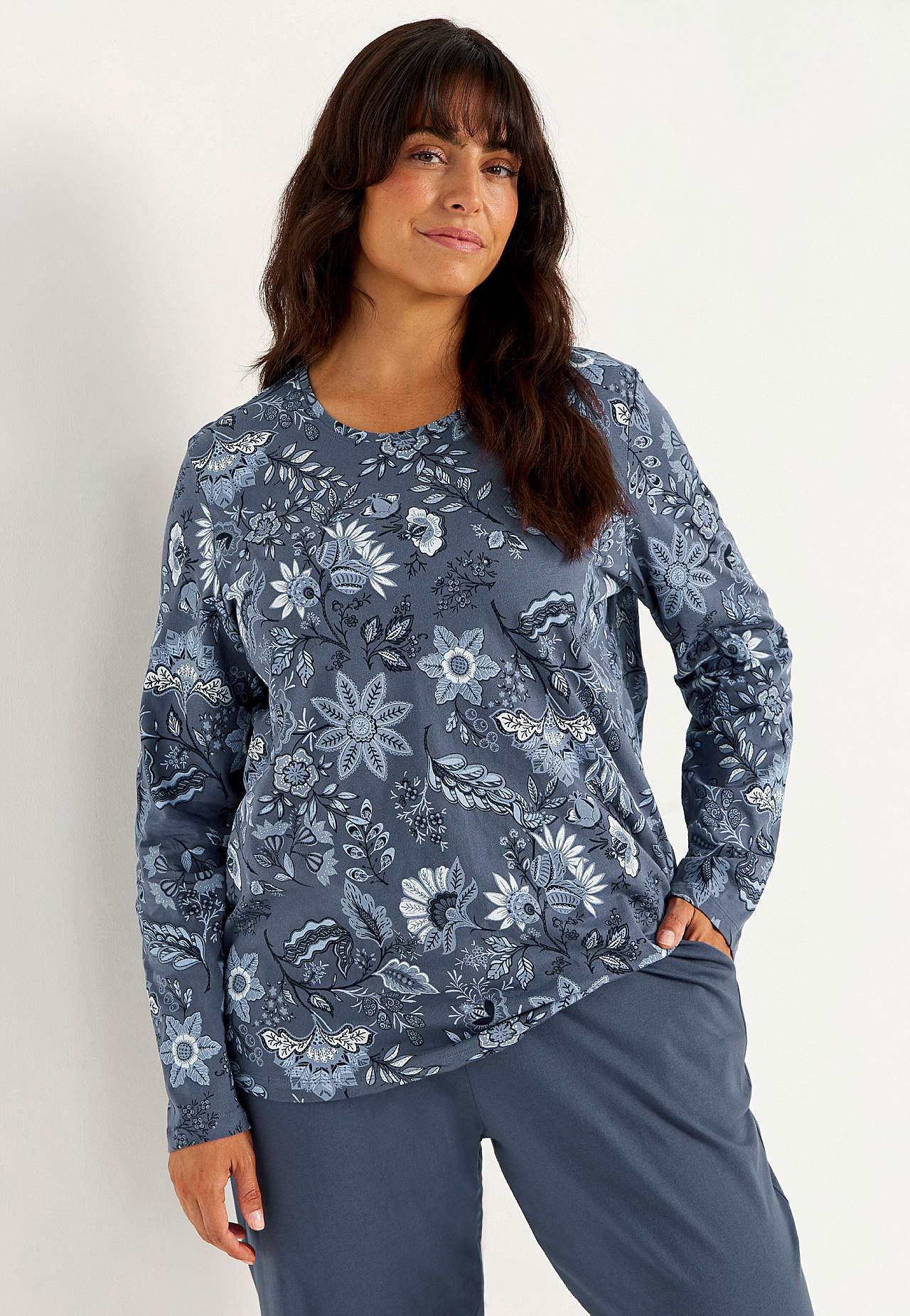 Tweedelige jersey pyjama