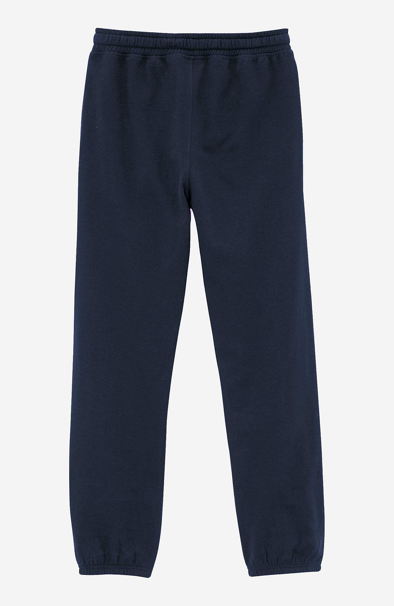 Sweatshirt pants with elastic at the leg ends
