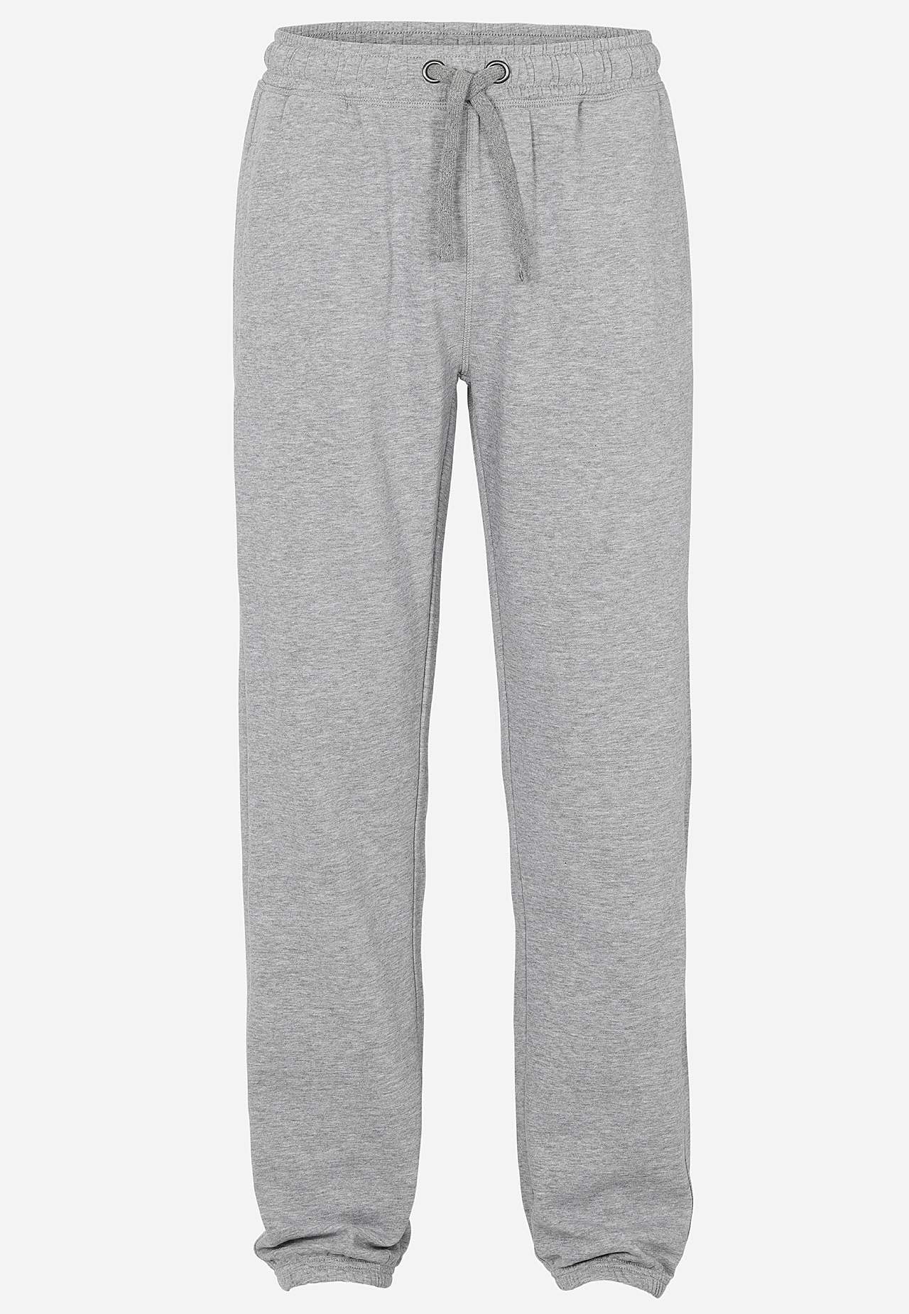 Sweatshirt pants with elastic at the leg ends