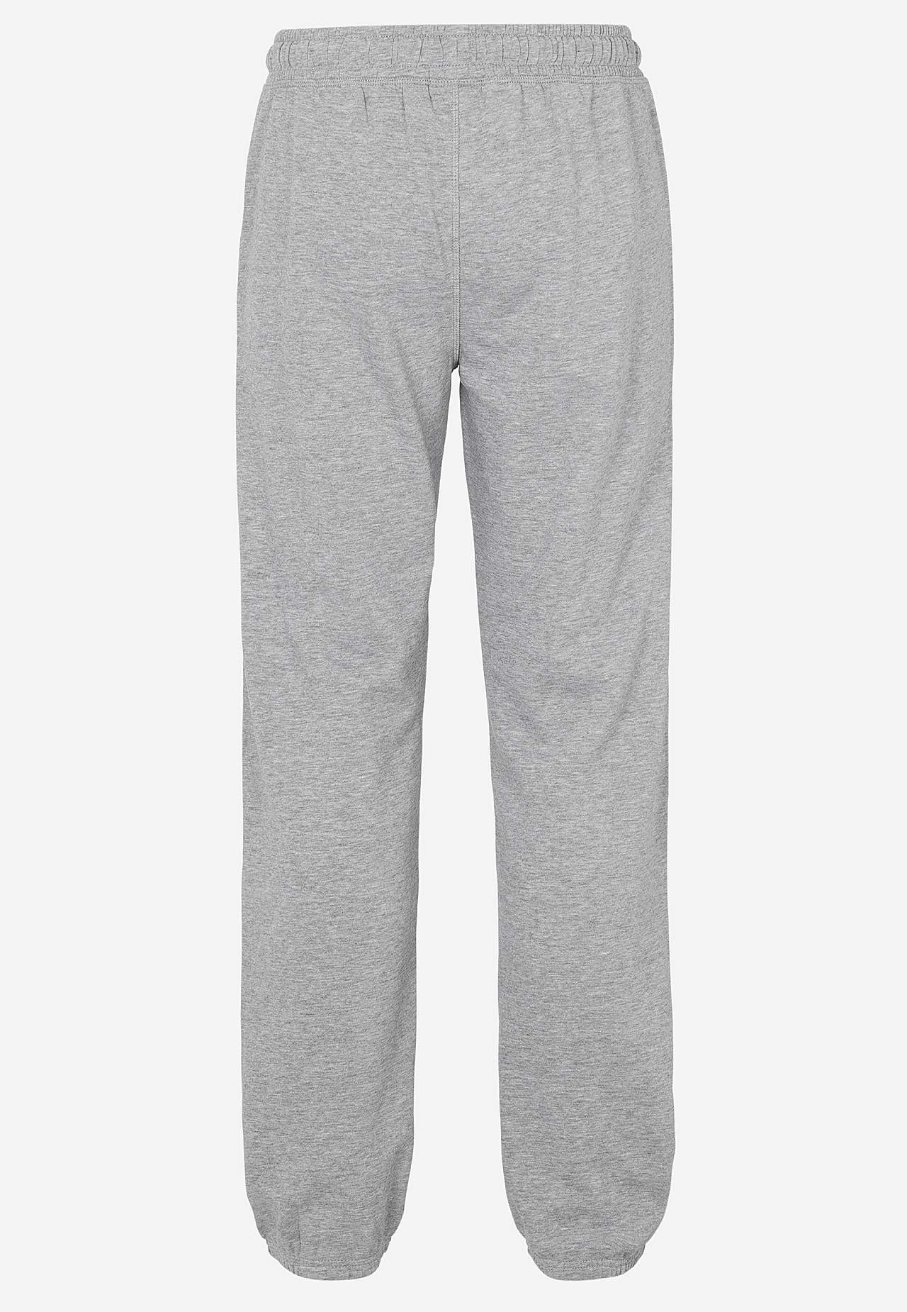 Sweatshirt pants with elastic at the leg ends