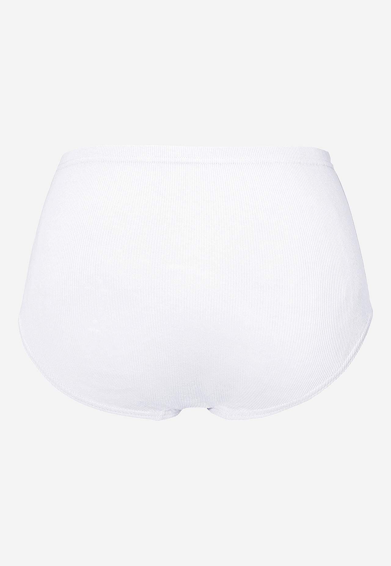 Ribbed women's briefs in cotton Lisa 6-pack