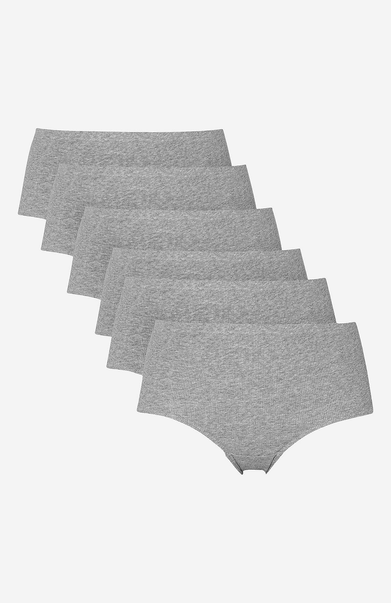 Ribbed women's briefs in cotton Lisa 6-pack