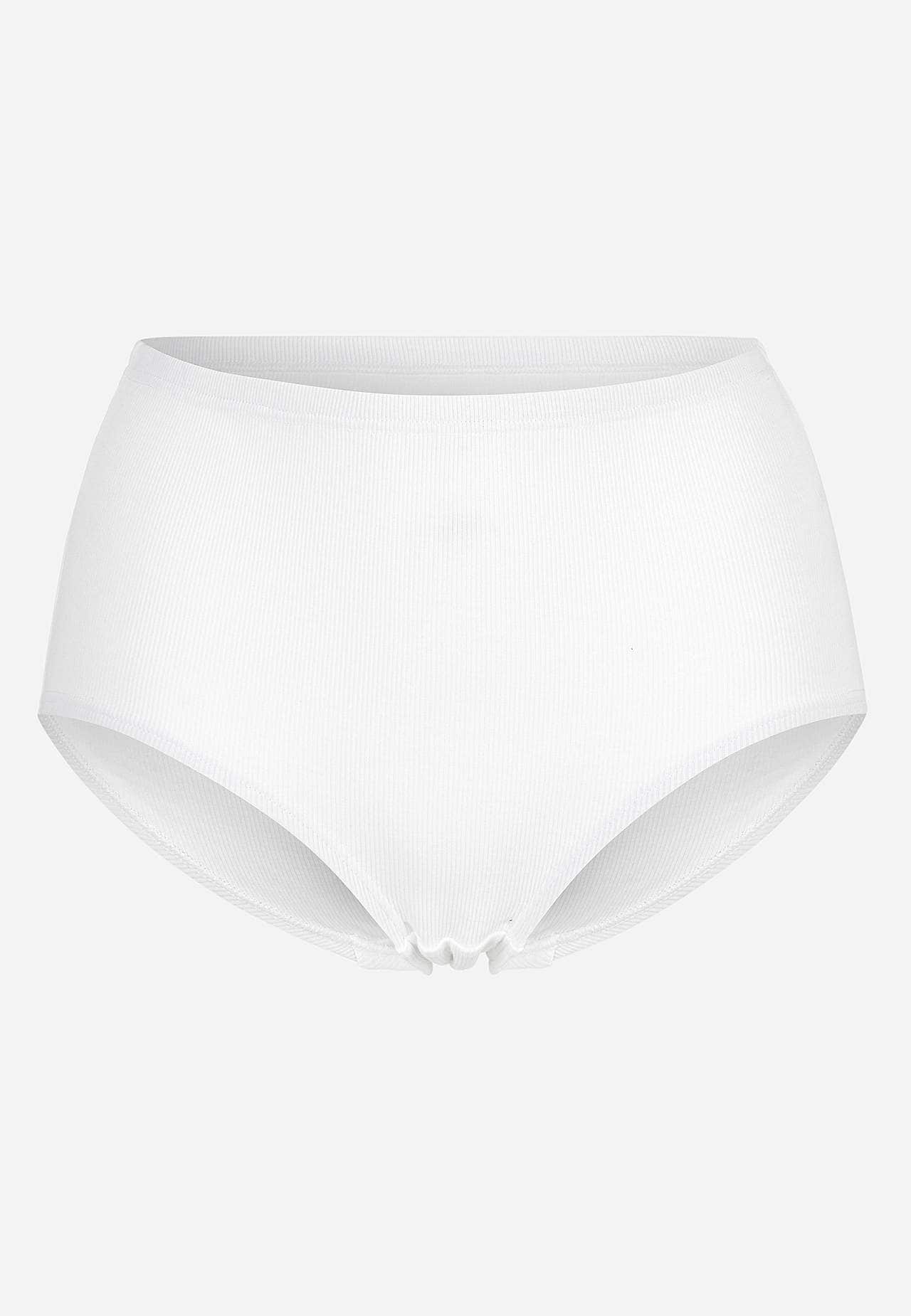 Ribbed women's briefs in cotton Lisa 6-pack