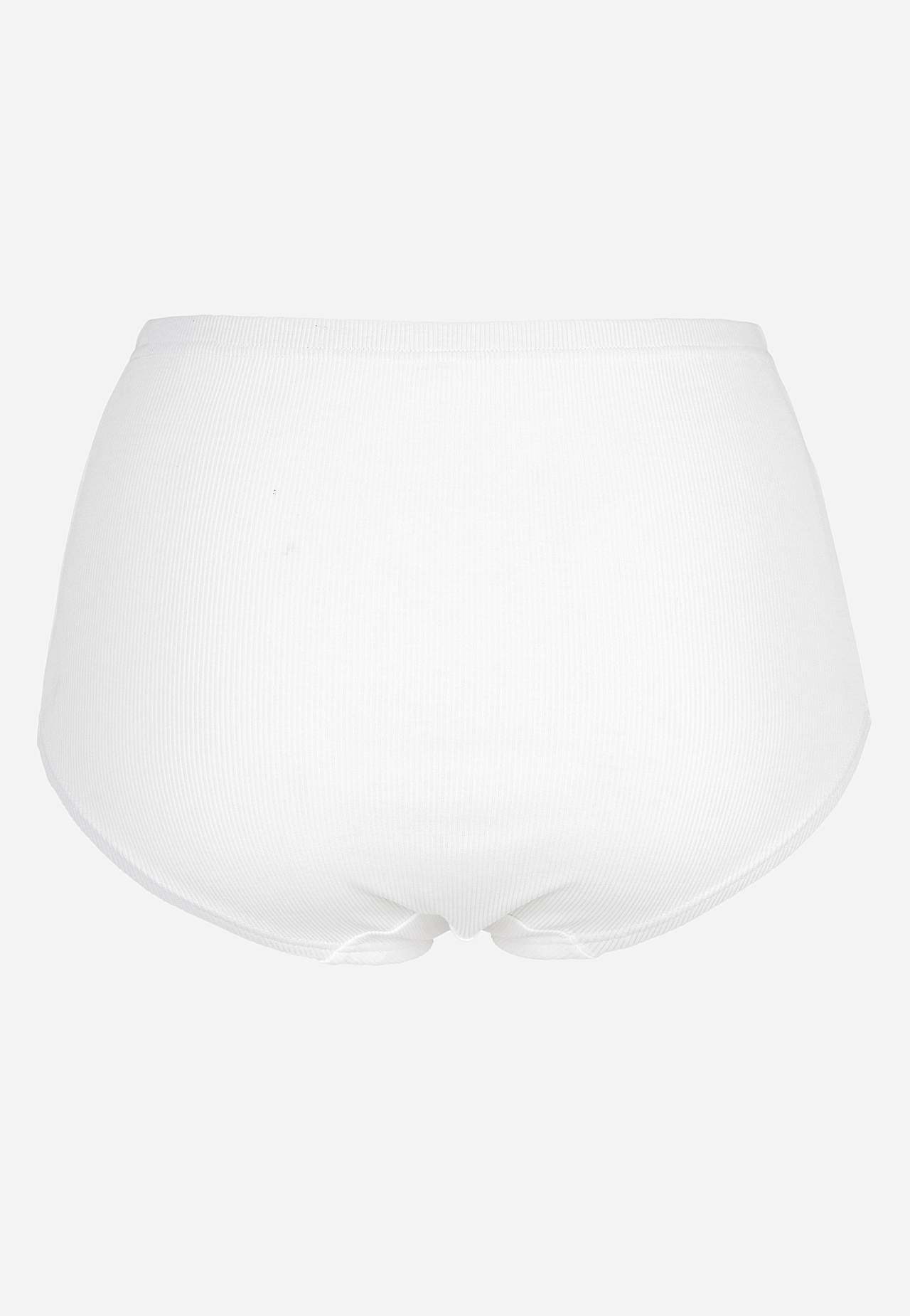 Ribbed women's briefs in cotton Lisa 6-pack