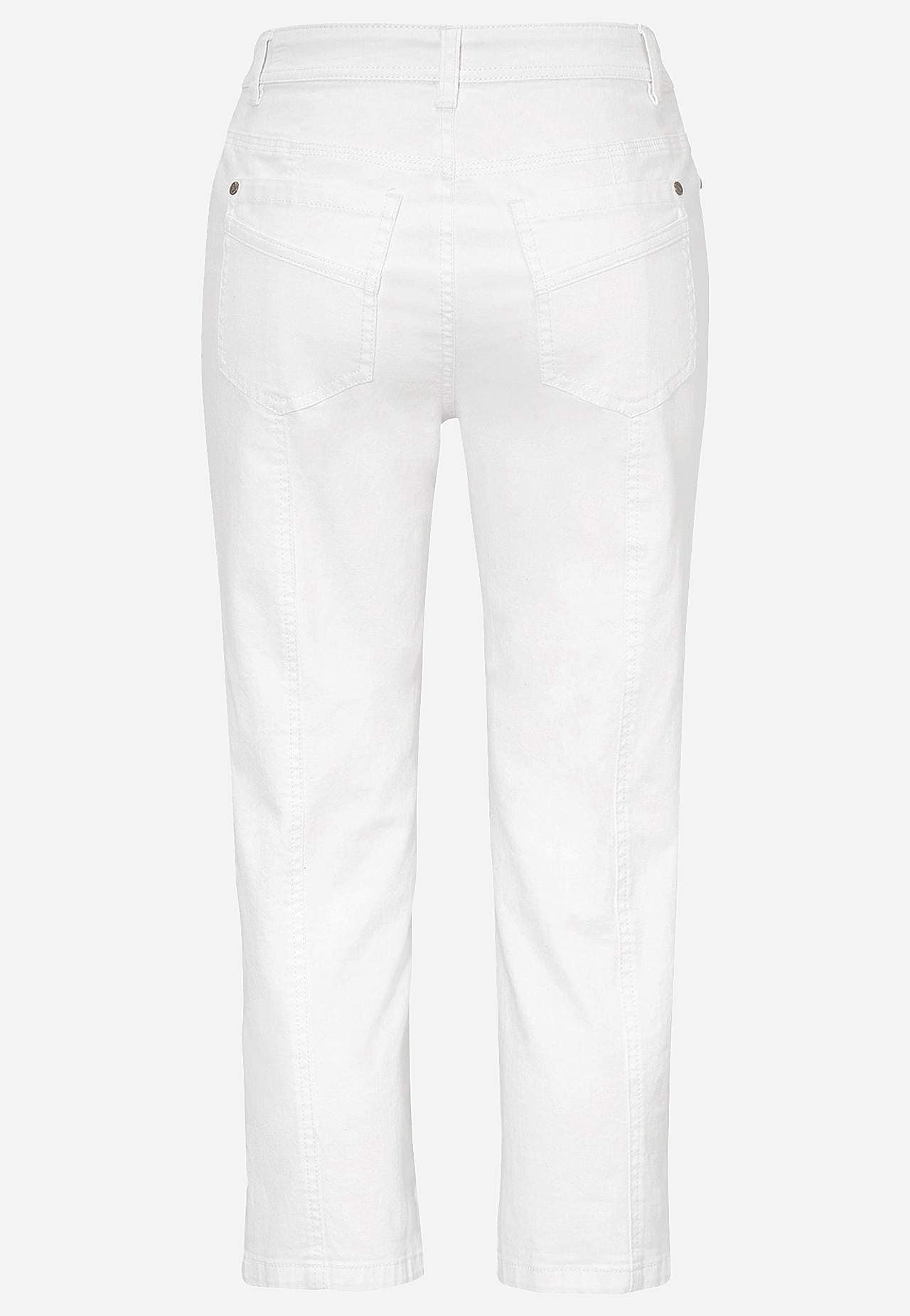 Crop jeans with five-pocket design