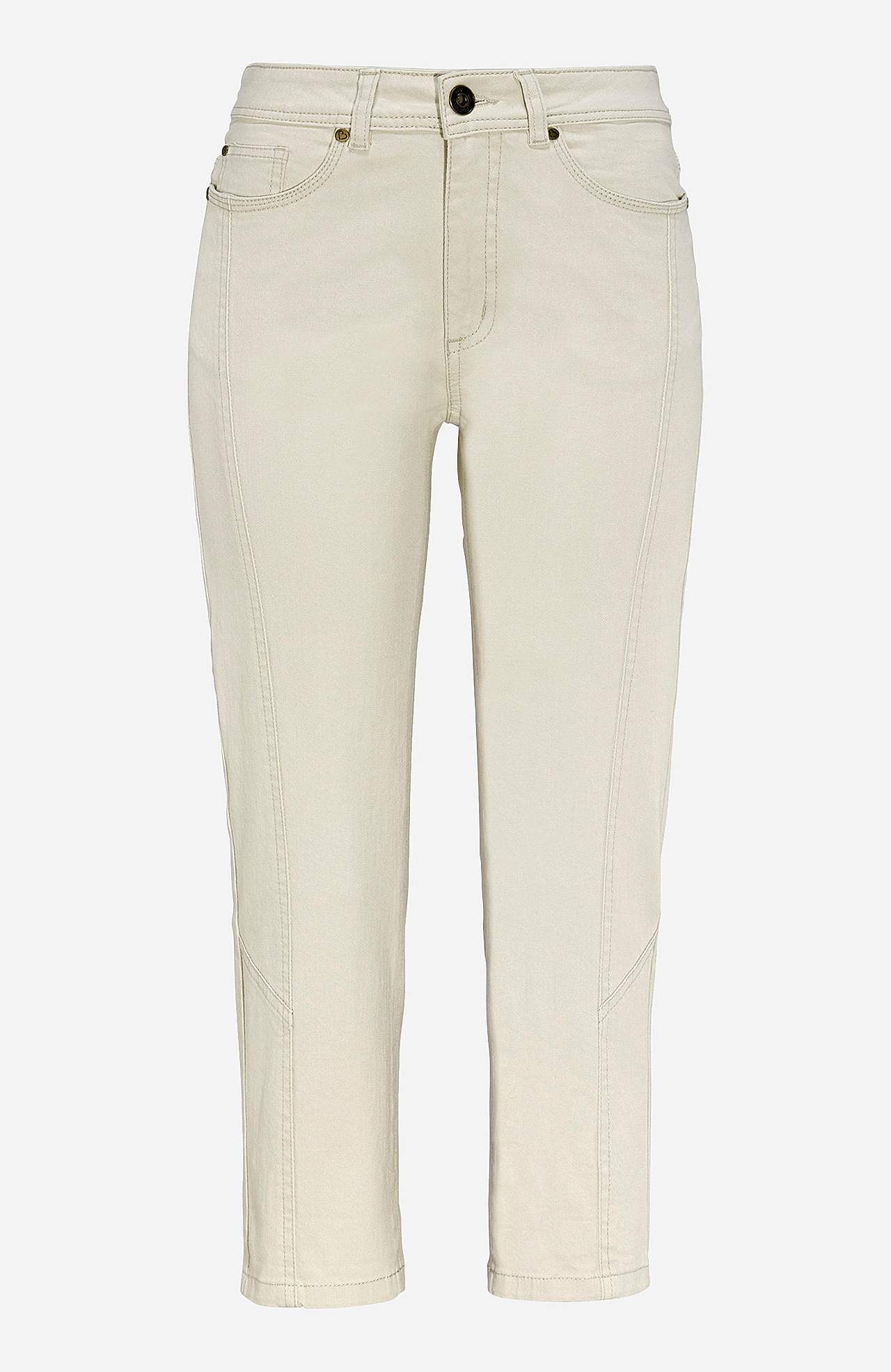 Crop jeans with five-pocket design