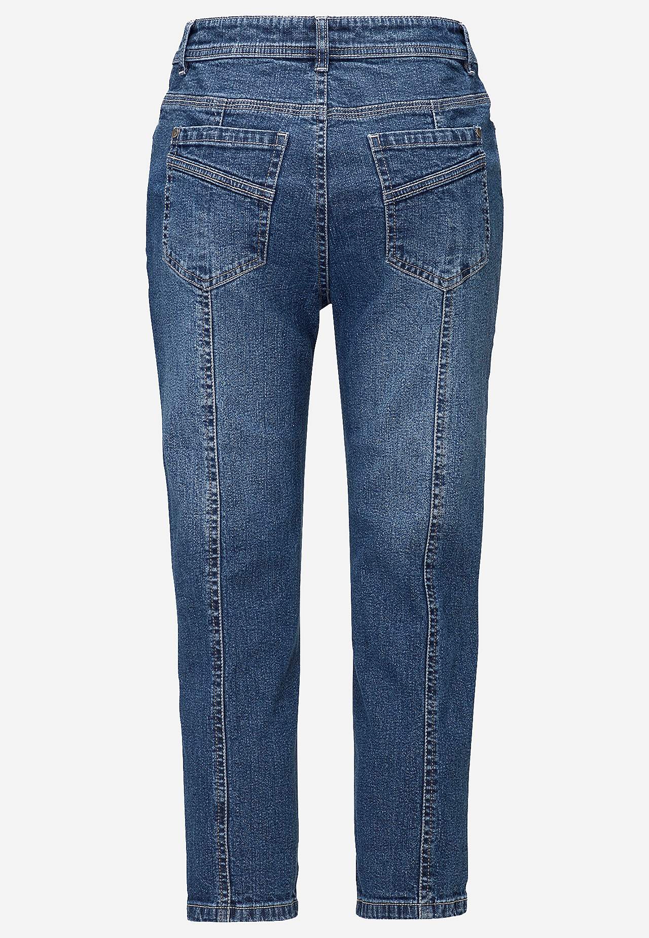 Crop jeans with five-pocket design