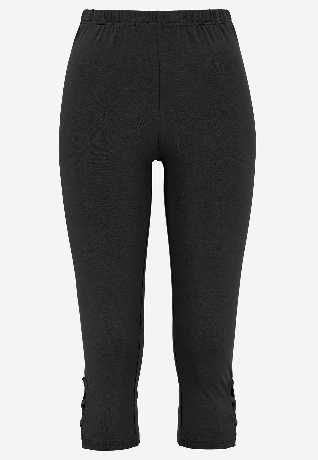 Capri leggings with nice details 2-pack