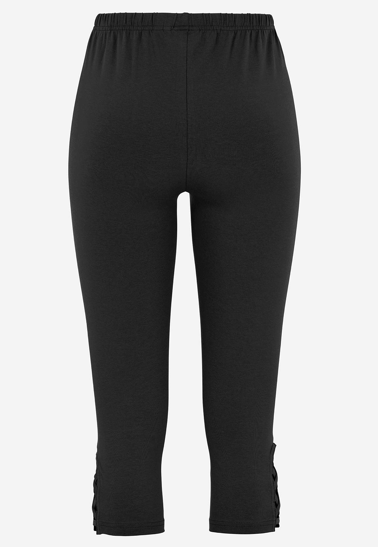 Capri leggings with nice details 2-pack