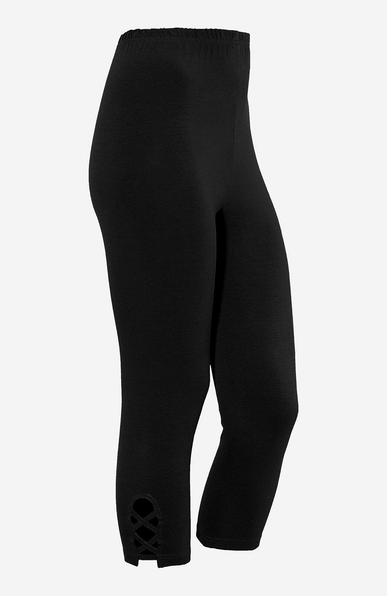 Capri leggings with nice details 2-pack