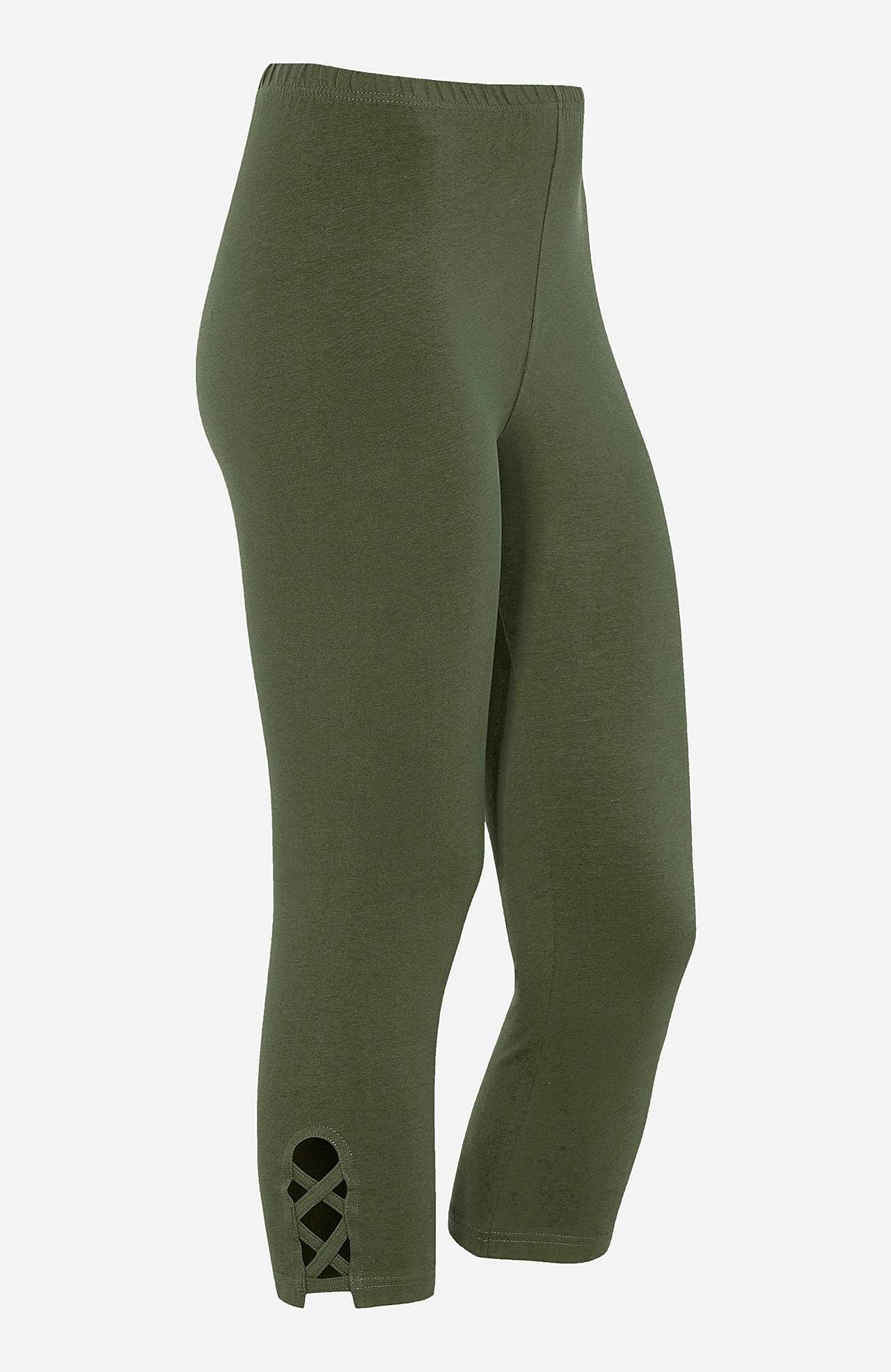 Capri leggings with nice details 2-pack