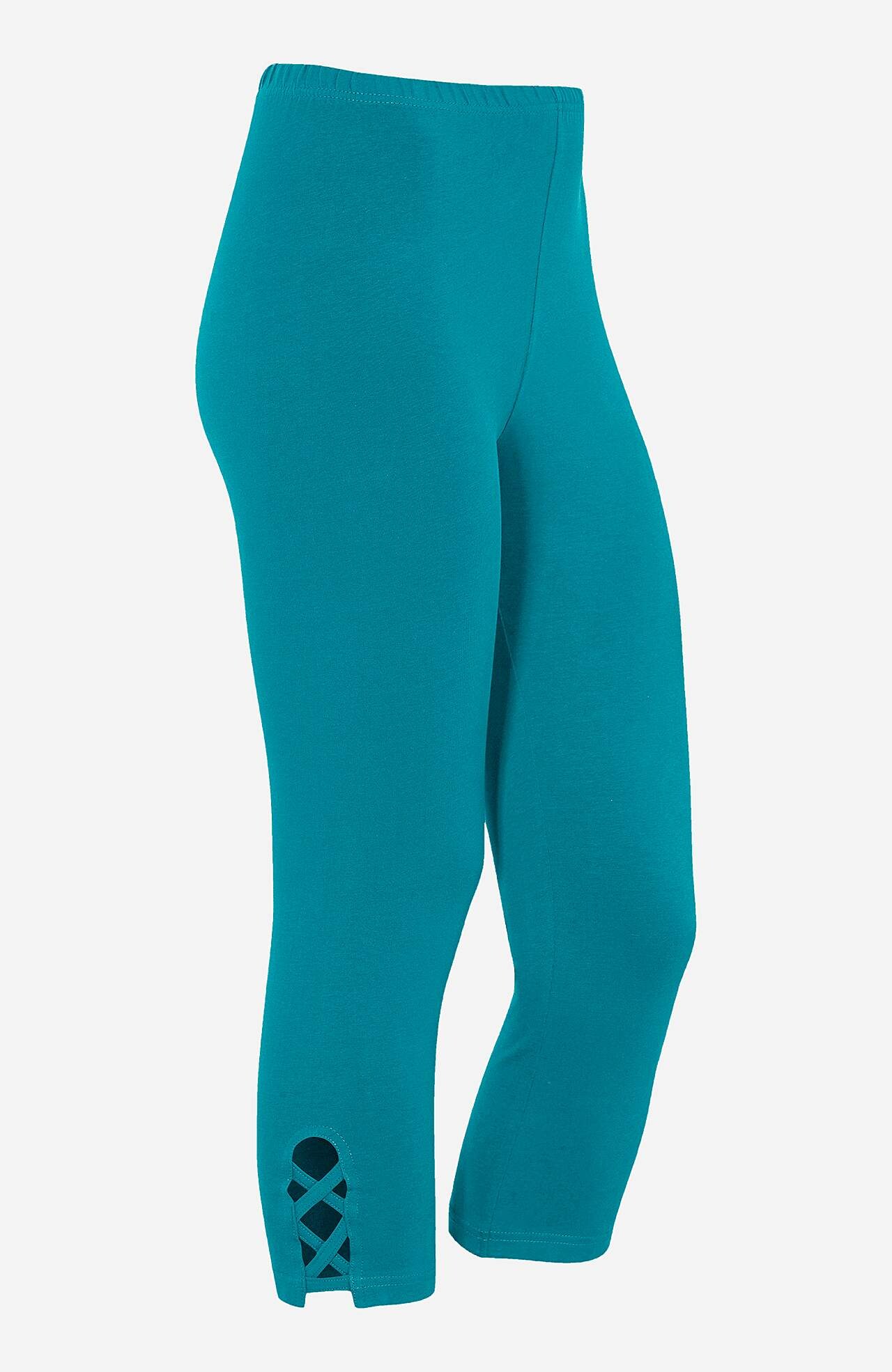 Capri leggings with nice details 2-pack