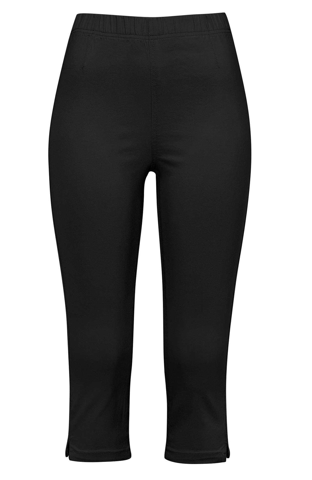 Comfortable capri trousers in cotton twill