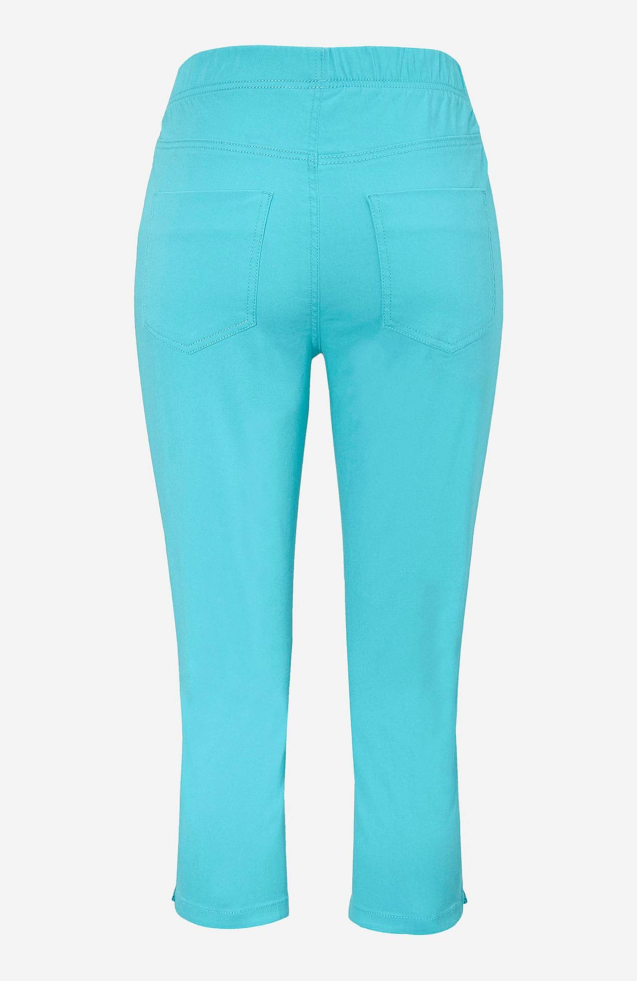 Comfortable capri trousers in cotton twill