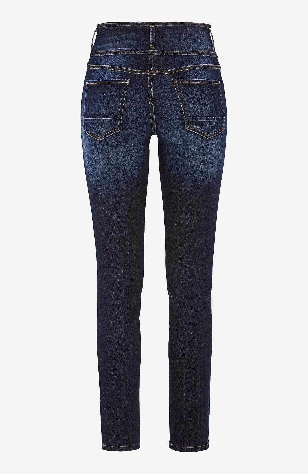 Straight jeans with high waist